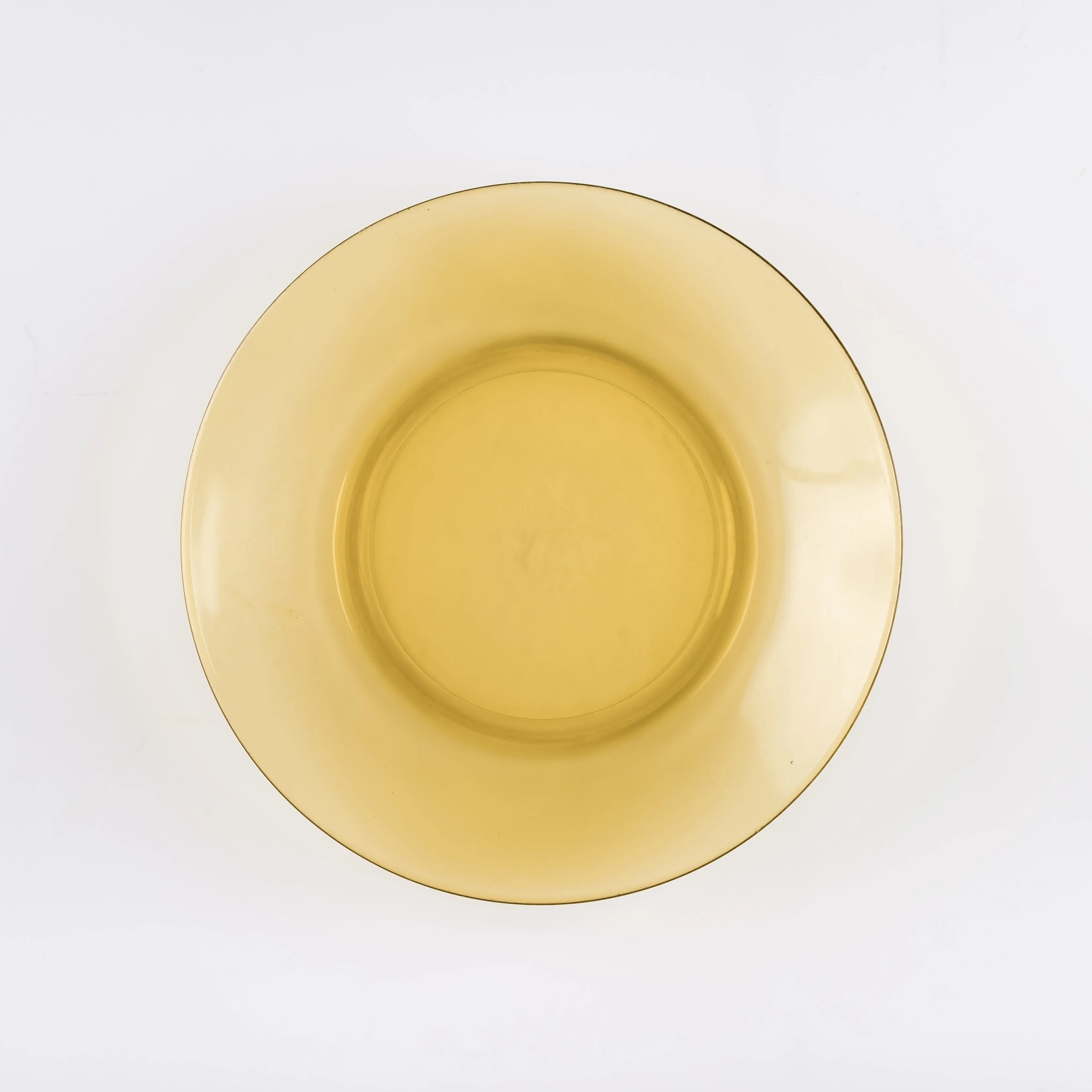 PL21-0152 - Yellow Glass Plate - 9" (D)