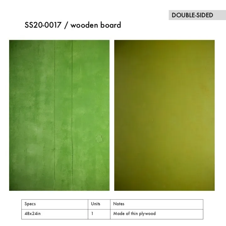 SS20-0017 - Green Wooden Board - 48" 24" (LW)