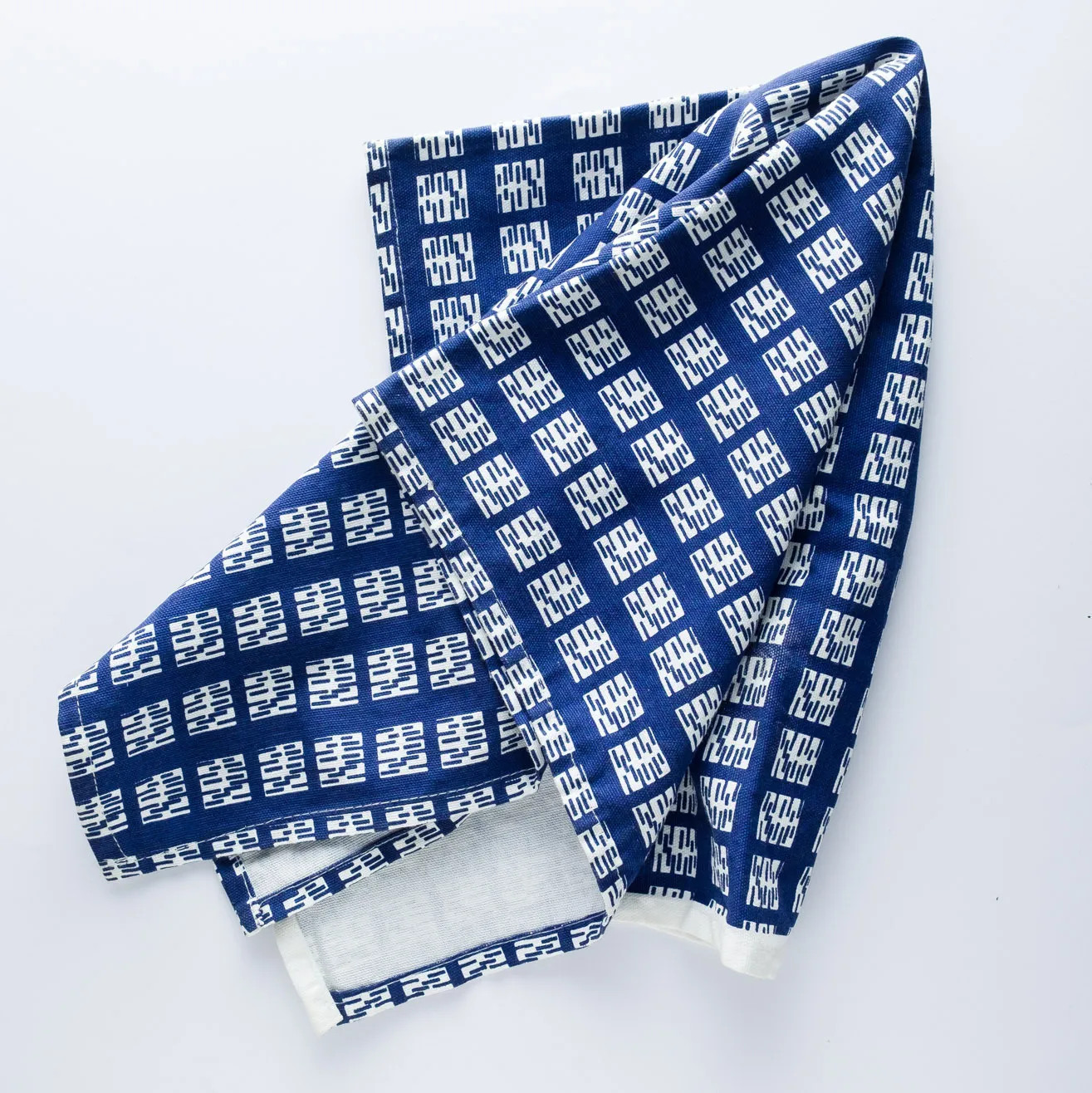 LN20-0049 - Blue White Fabric Kitchen towel
