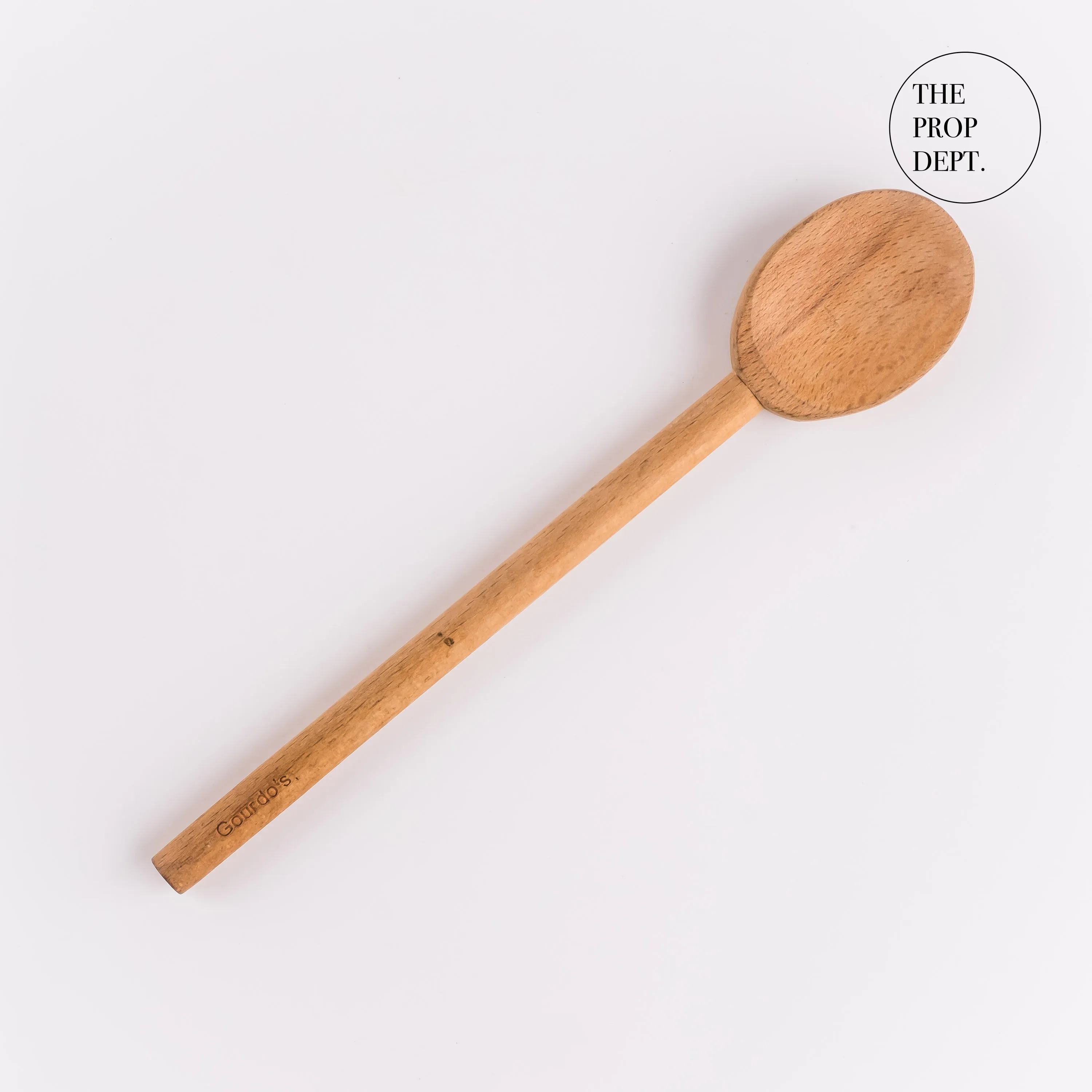UT23-0410 - Brown Wood Spoon - 8" (L)