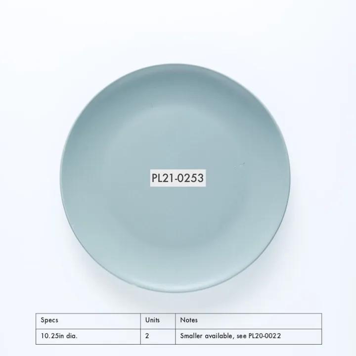 PL21-0253 - Blue Ceramic Plate - 10.25" (D)