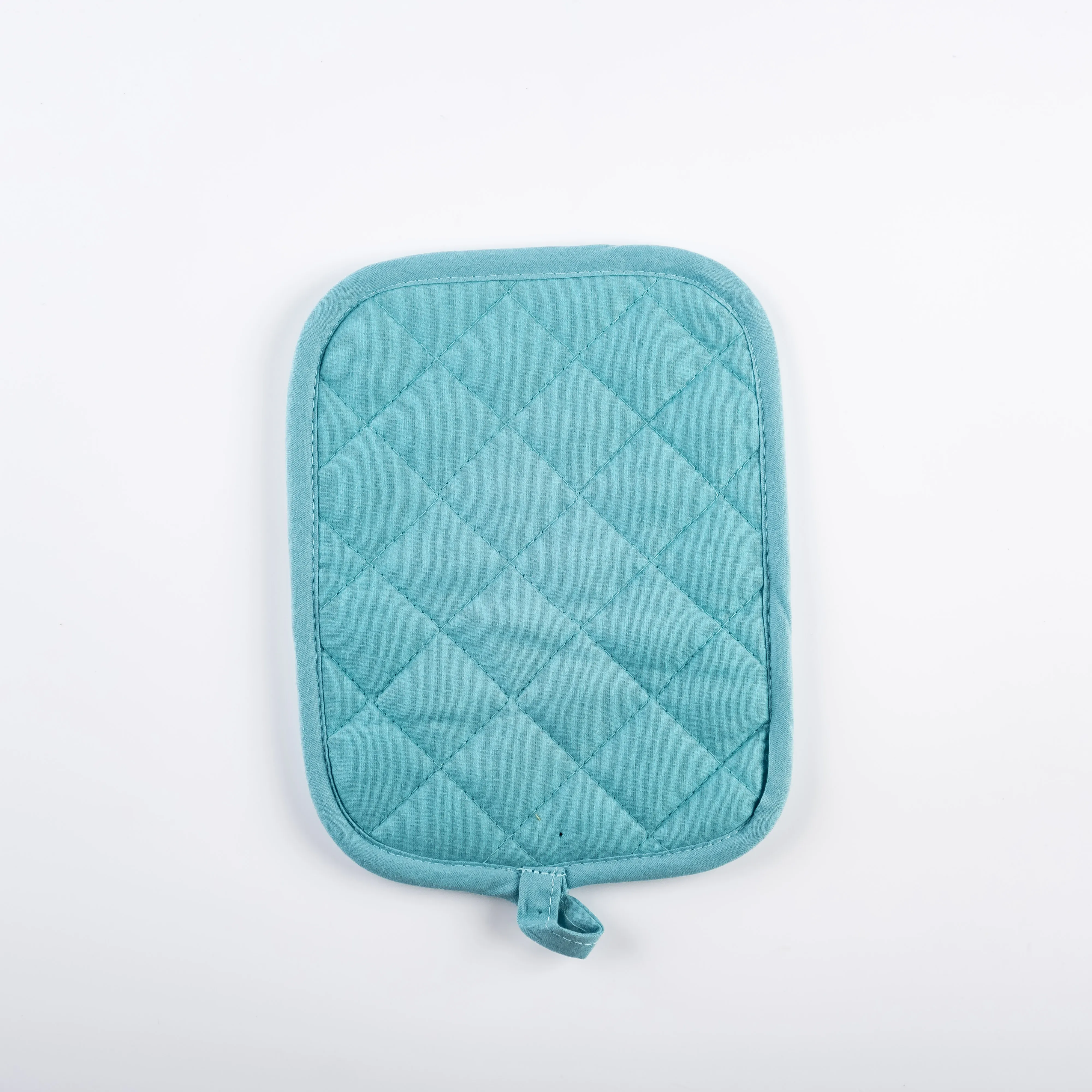 AC21-0007 - Blue Fabric Oven mitt - 9" 7" (LW)