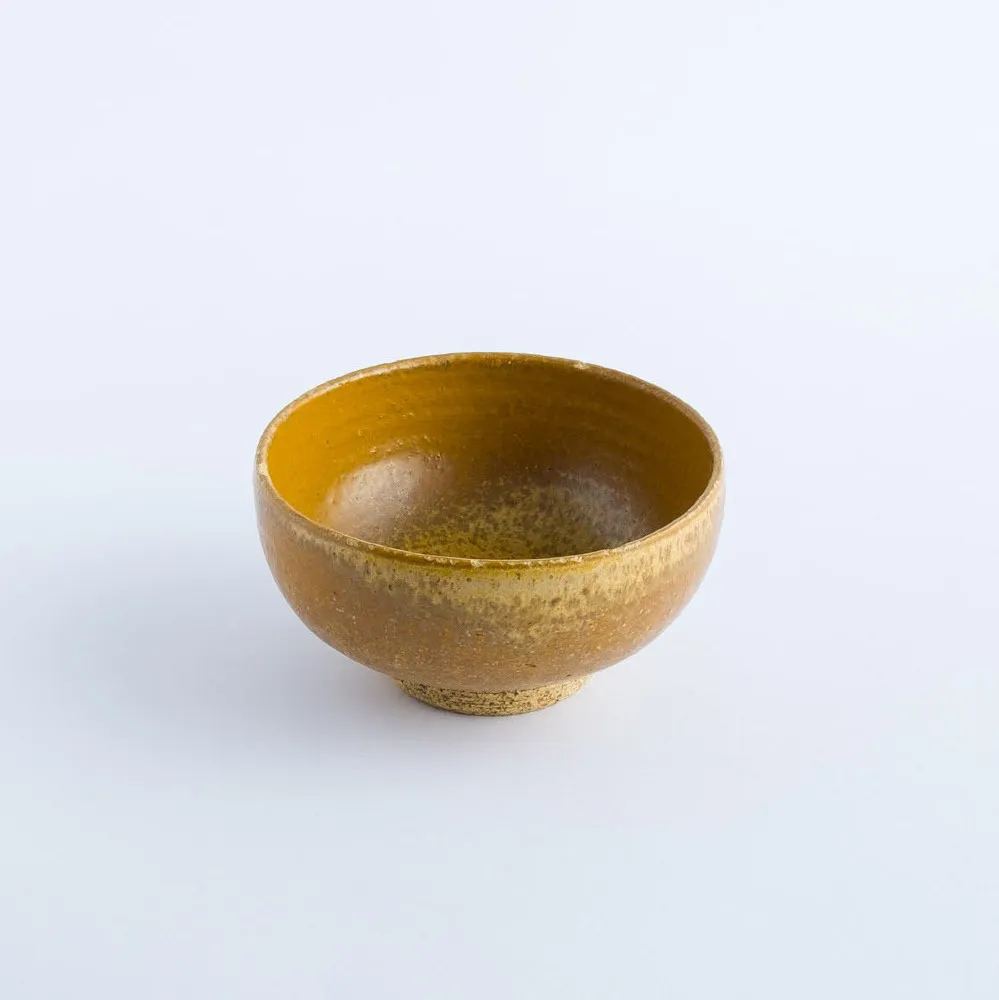BW20-0103 - Yellow Ceramic Bowl - 4.5" 2.25" (DH)