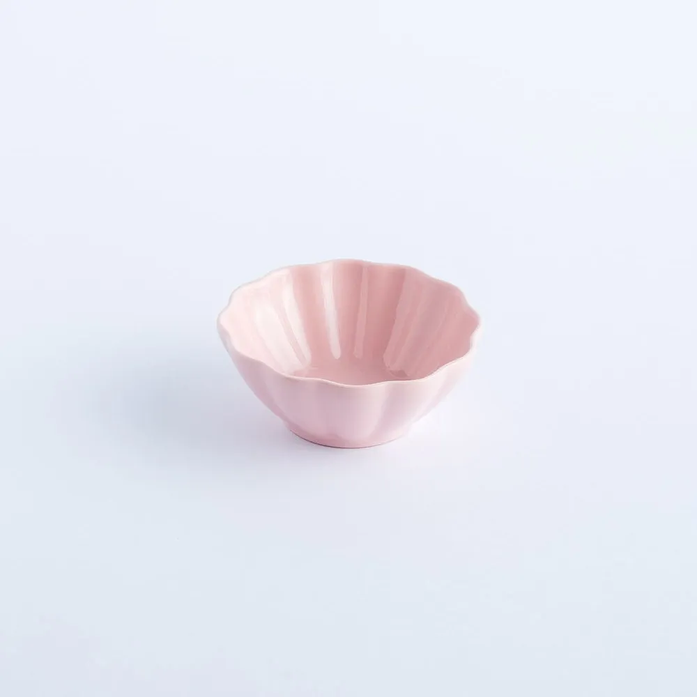 BW20-0203 - Pink Ceramic Soy Dish - 3" 1.25" (DH)