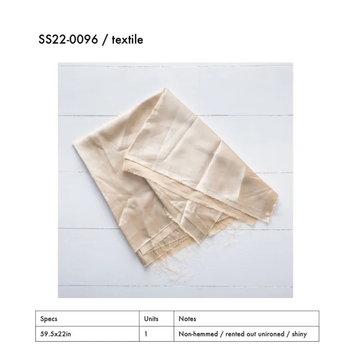 SS22-0096 - Beige Fabric Surface - 59.5" 22" (LW)