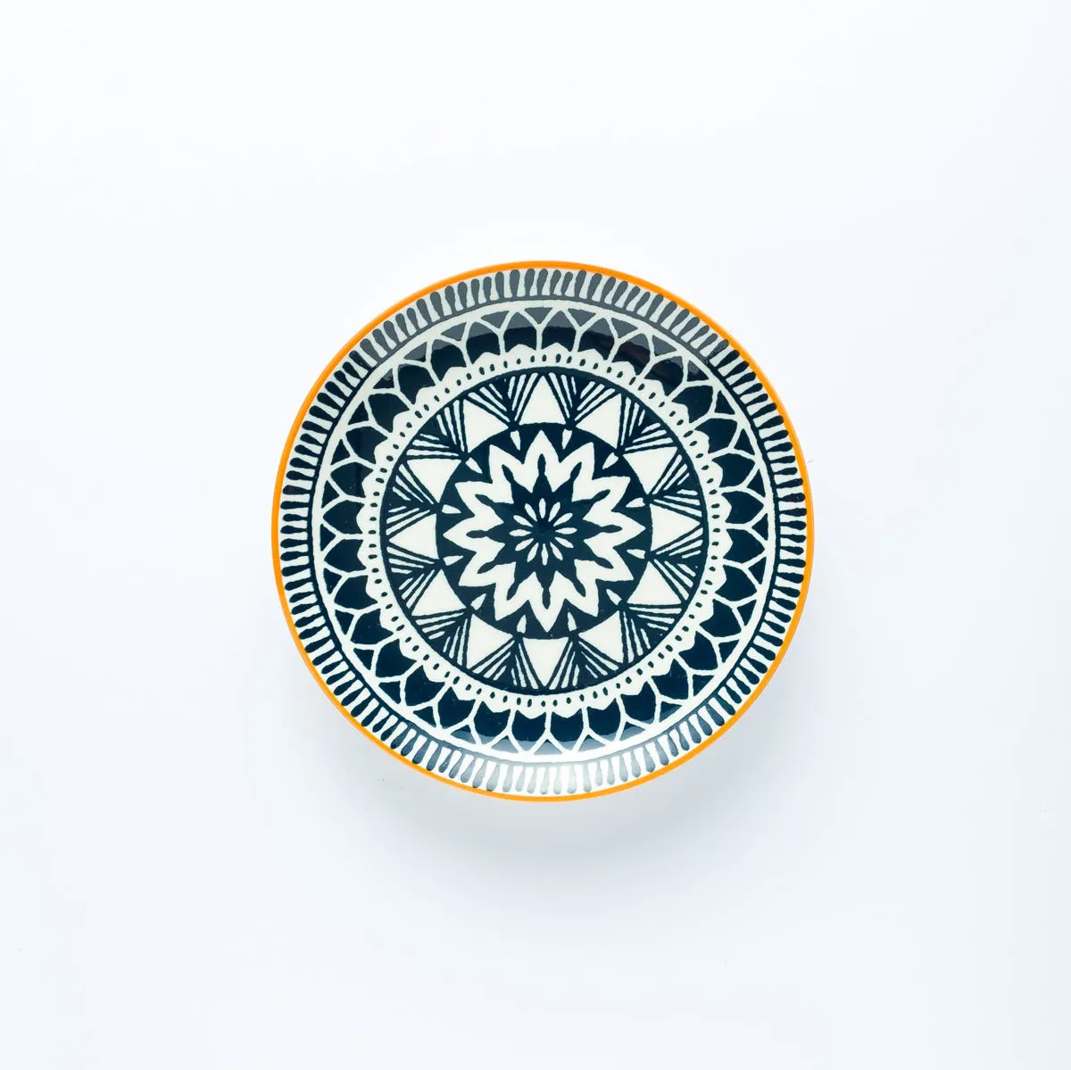 PL20-0011 - Blue White Ceramic Plate - 6.25" (D)