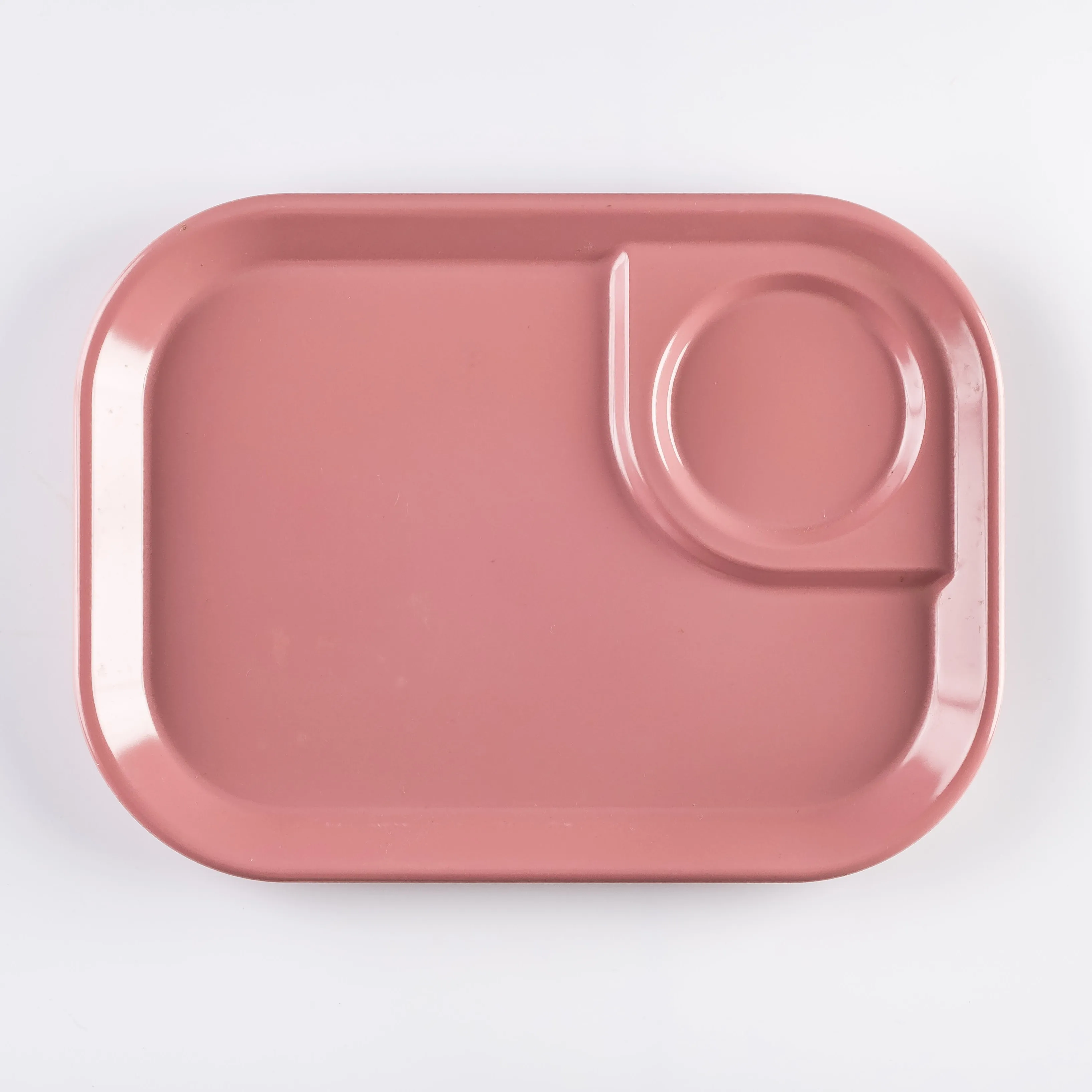 PL21-0181 - Pink Ceramic Plate - 11.25" 8.5" (LW)