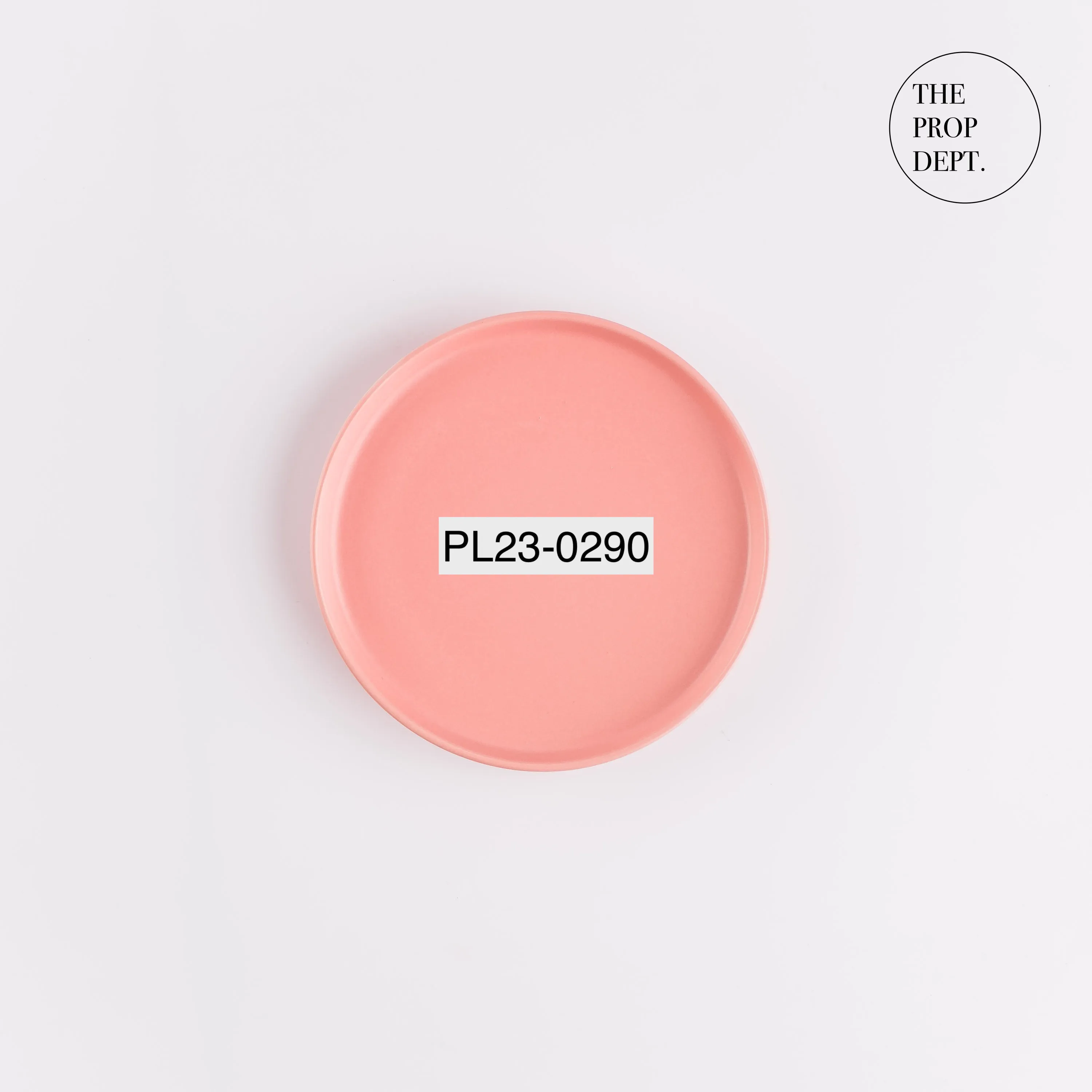 PL23-0290 - Pink Ceramic Plate - 6" (D)