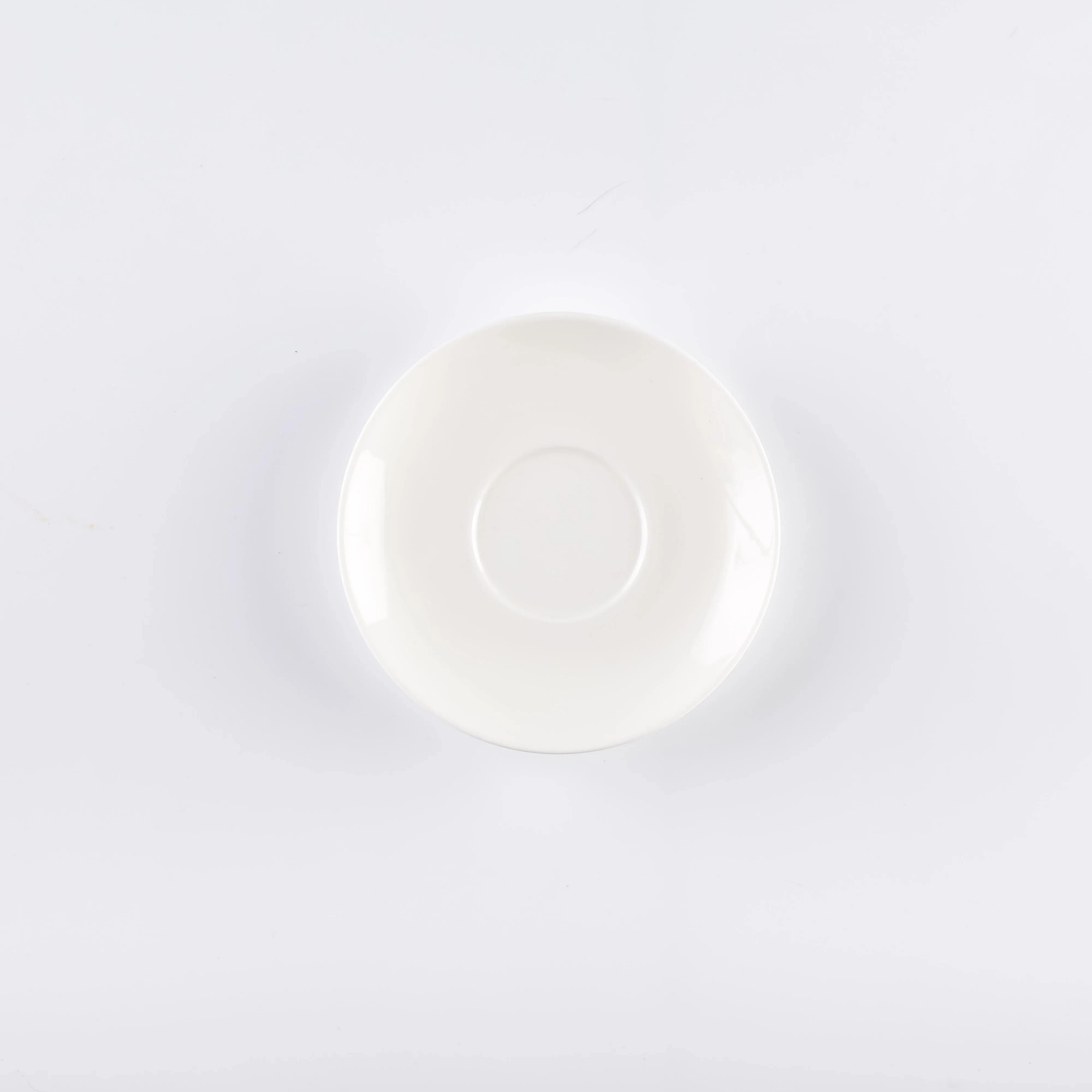 PL21-0213 - White Ceramic Plate - 4.75" (D)