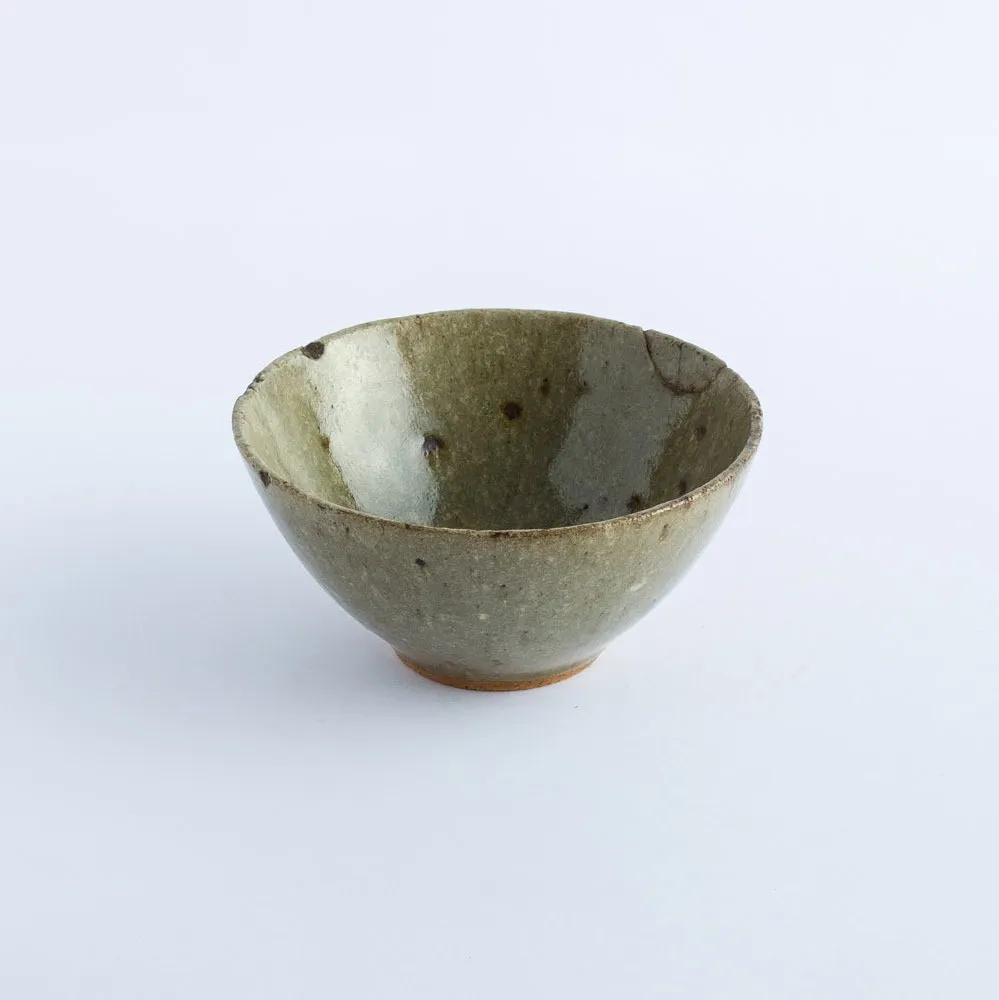 BW20-0119 - Green Ceramic Bowl - 5" 2.5" (DH)