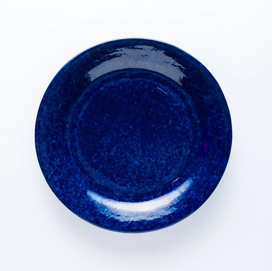 ST20-0038 - Blue Stoneware Plate - 9.25" (D)