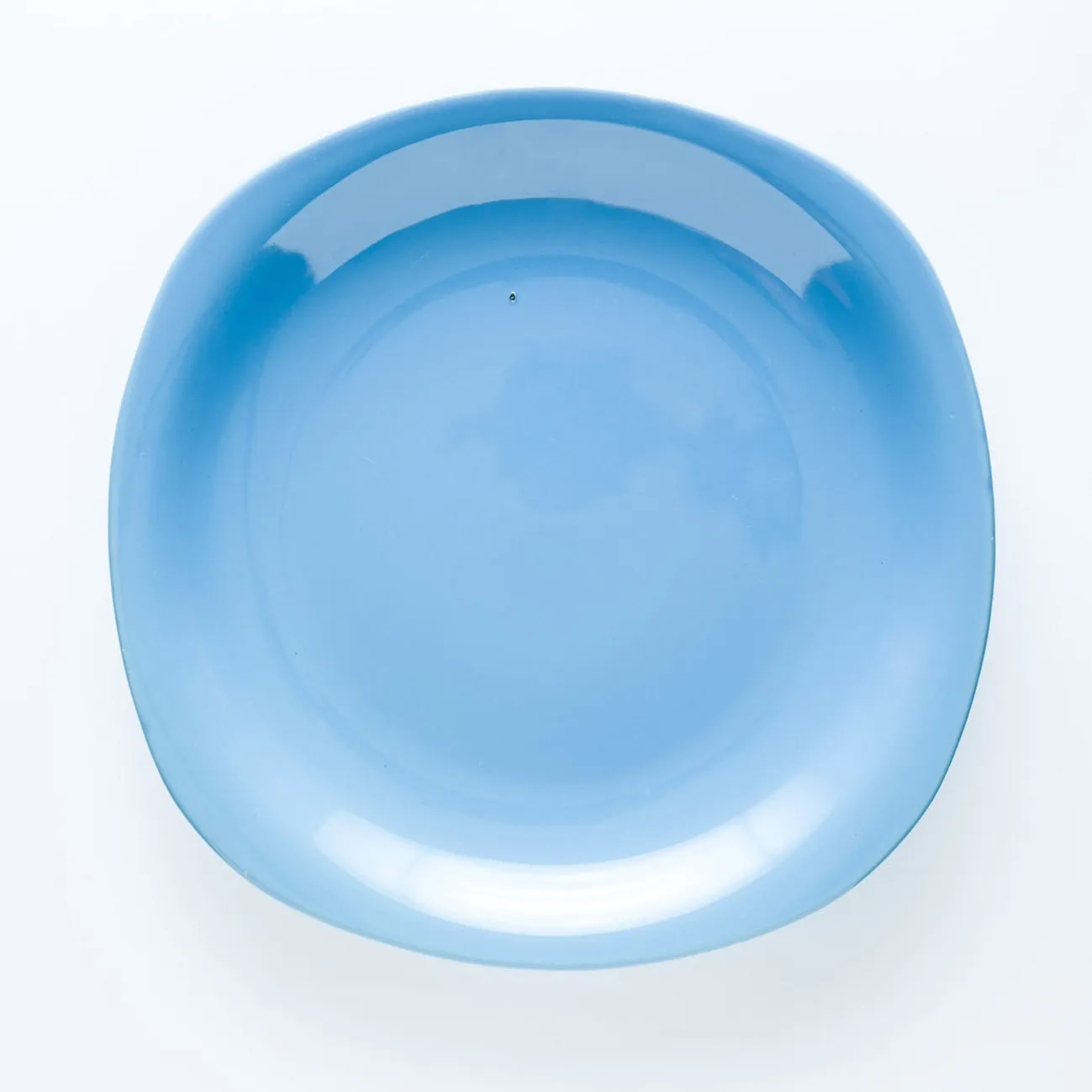 PL20-0021 - Blue Ceramic Plate - 10.25" 10" (LW)