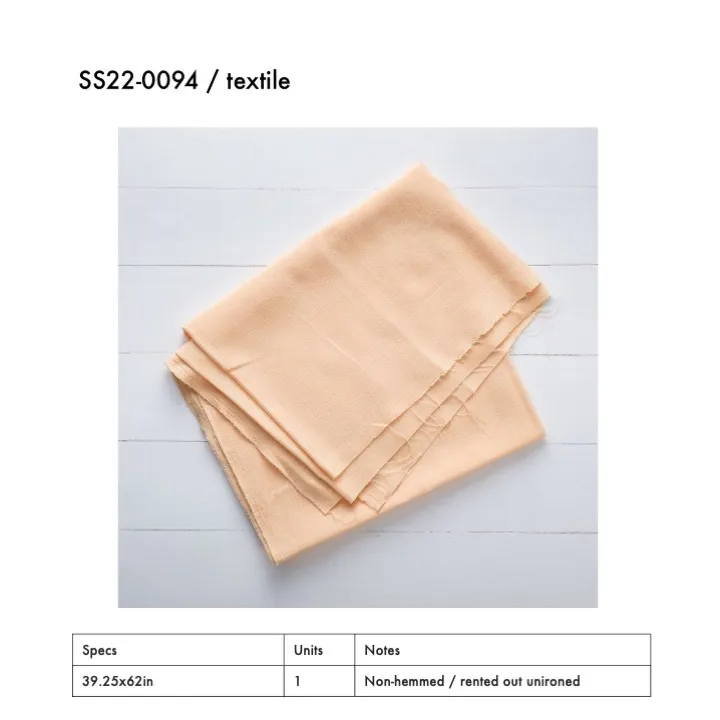 SS22-0094 - Orange Fabric Surface - 39.25" 62" (LW)