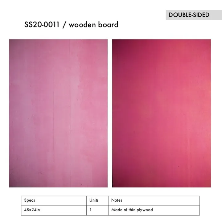 SS20-0011 - Pink Wooden Board - 48" 24" (LW)