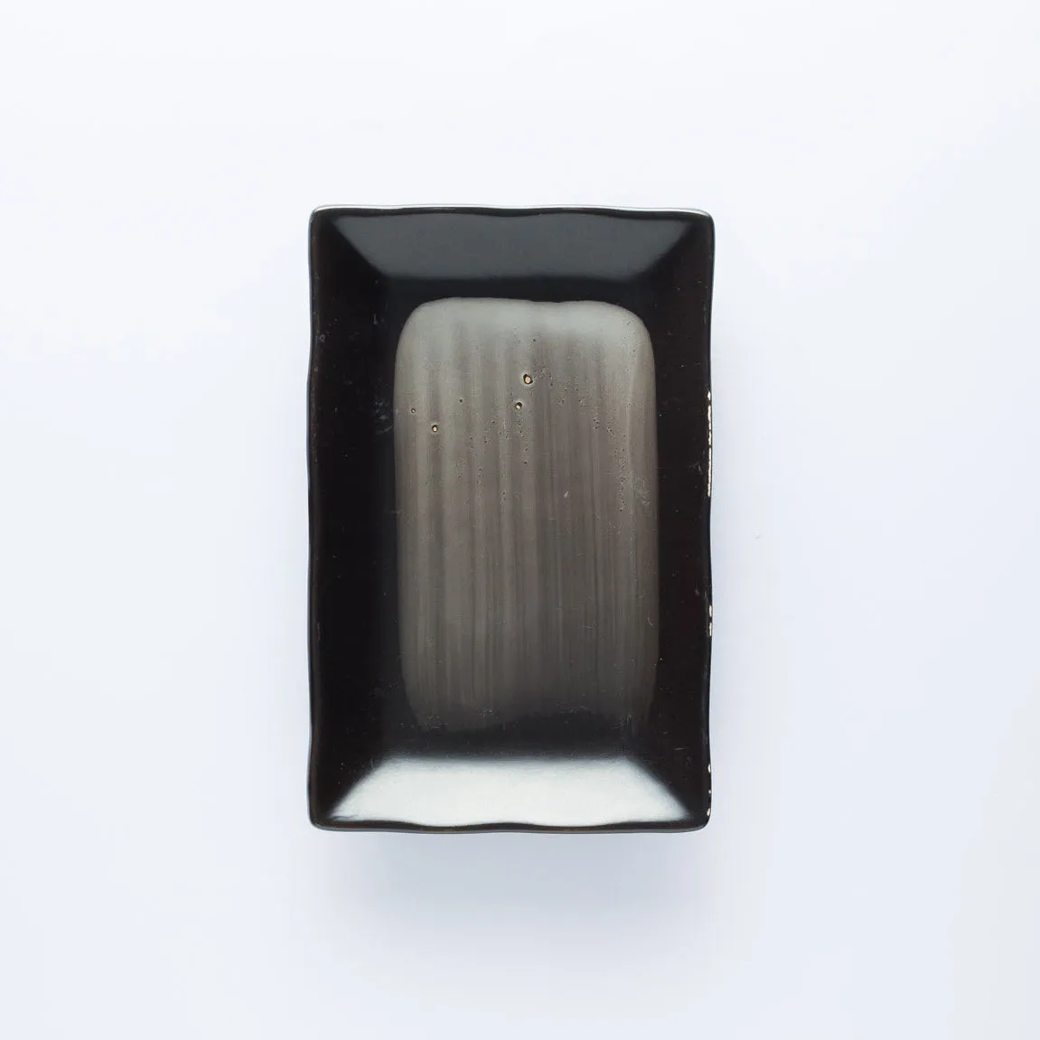 PL20-0049 - Brown Ceramic Plate - 8.5" 5.25" (LW)