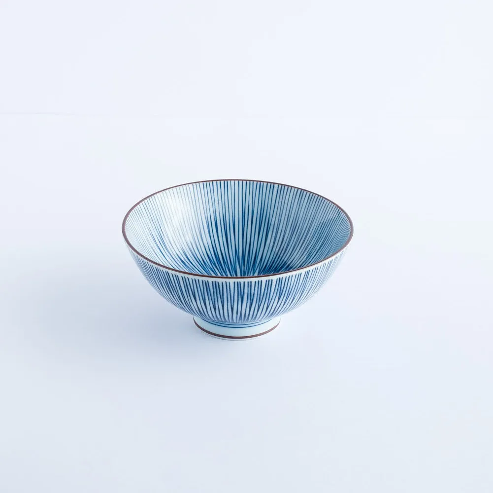 BW20-0042 - Blue White Ceramic Bowl - 5.5" 2" (DH)