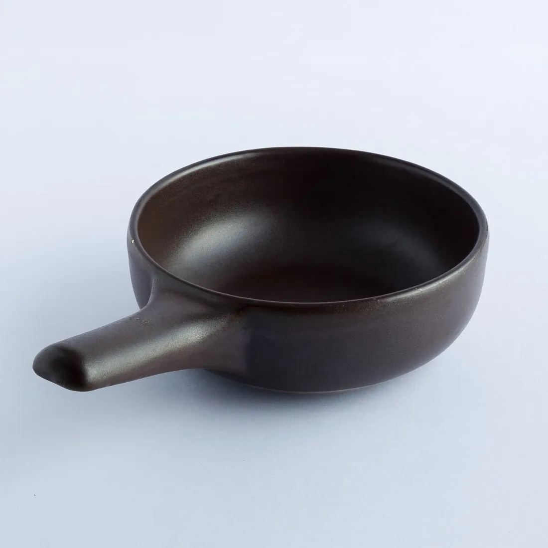 BW20-0135 - Brown Ceramic Bowl - 6.25" 2.25" (DH)
