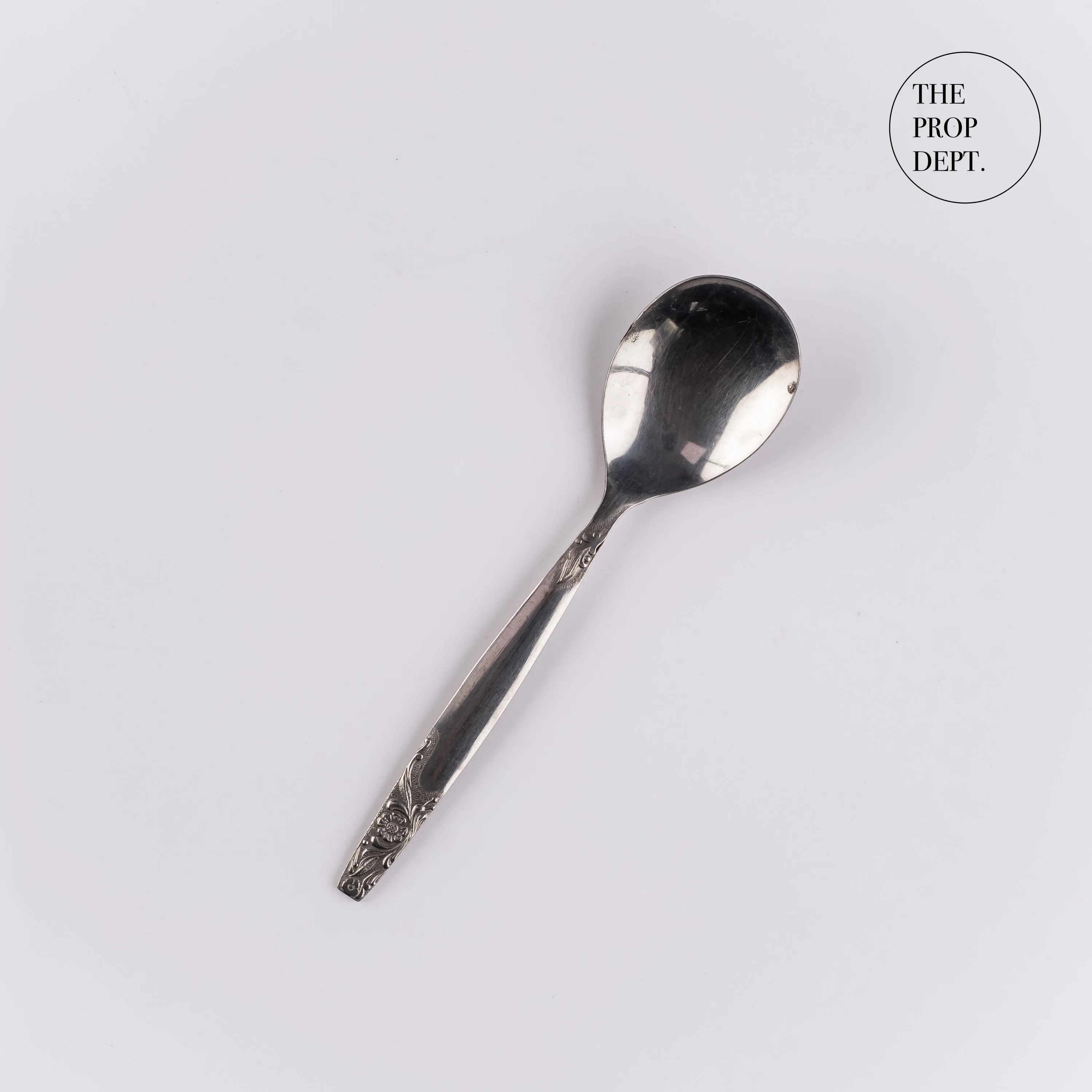 UT23-0457 - Silver Metal Spoon - 5.75" (L)