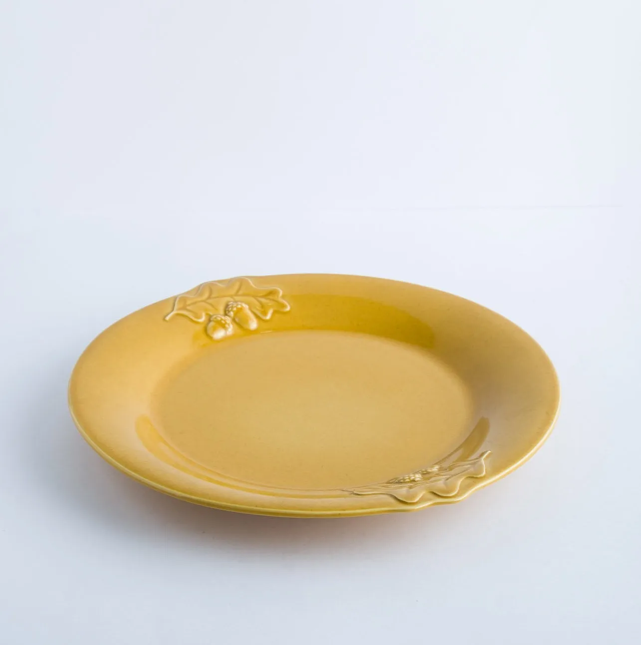 PL20-0081 - Yellow Ceramic Plate - 11" (D)