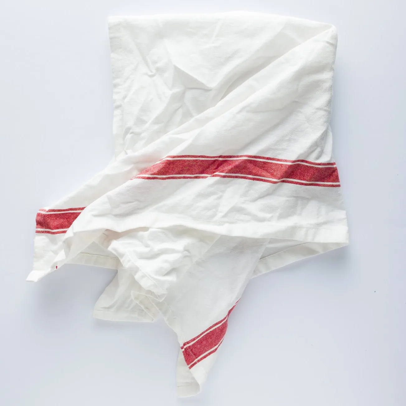 LN20-0093 - White Red Fabric Kitchen towel