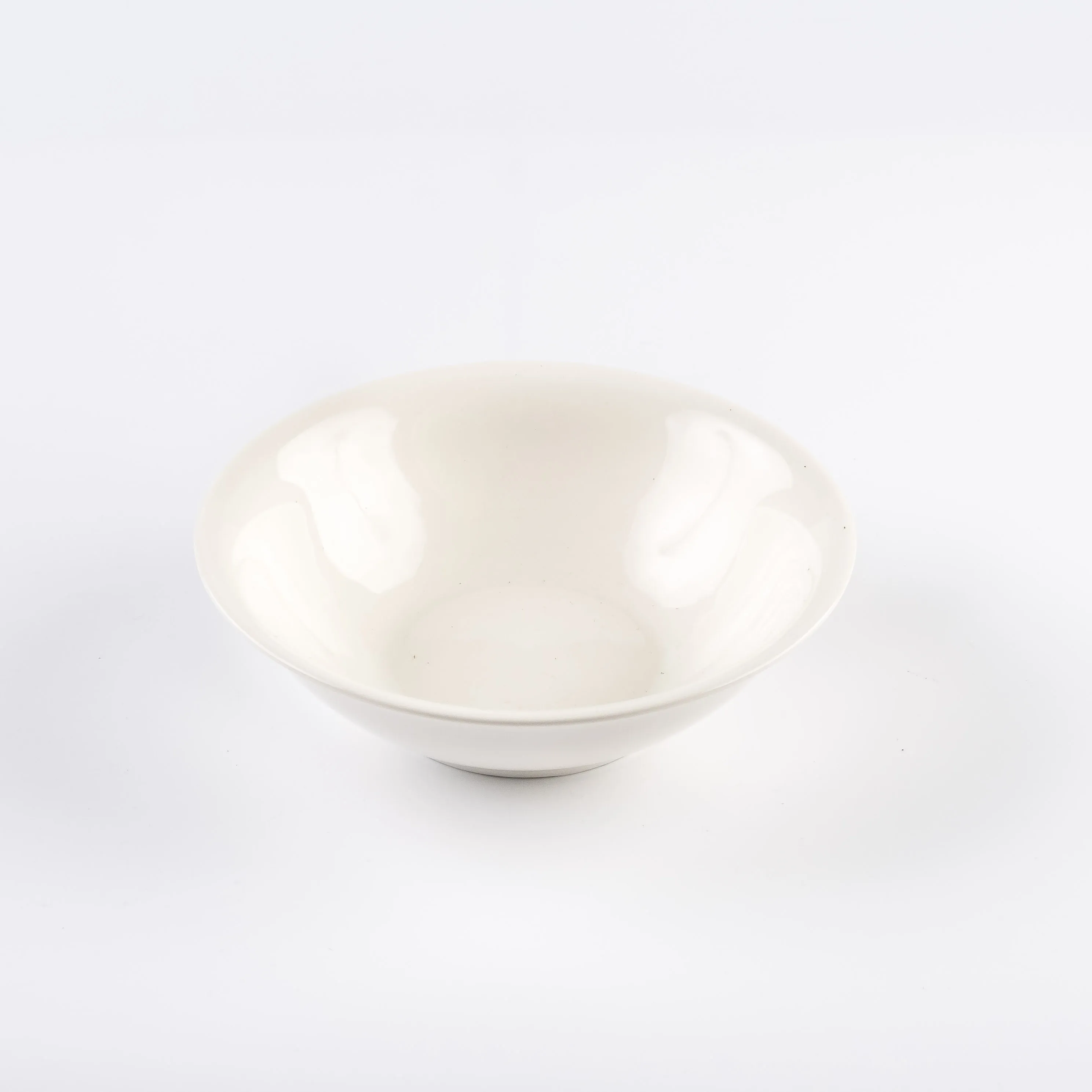 BW21-0374 - White Ceramic Bowl - 7" 2.25" (DH)