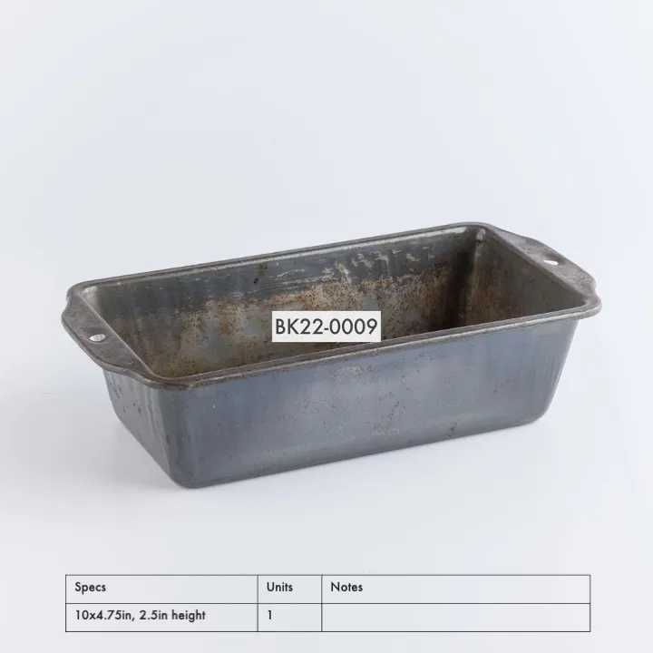 BK22-0009 - Grey Metal Baking Pan - 10" 4.75" 2.5" (LWH)