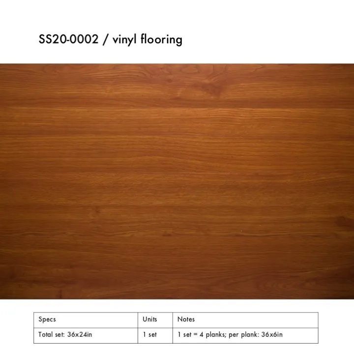 SS20-0002 - Brown Vinyl Flooring - 36" 24" (LW)
