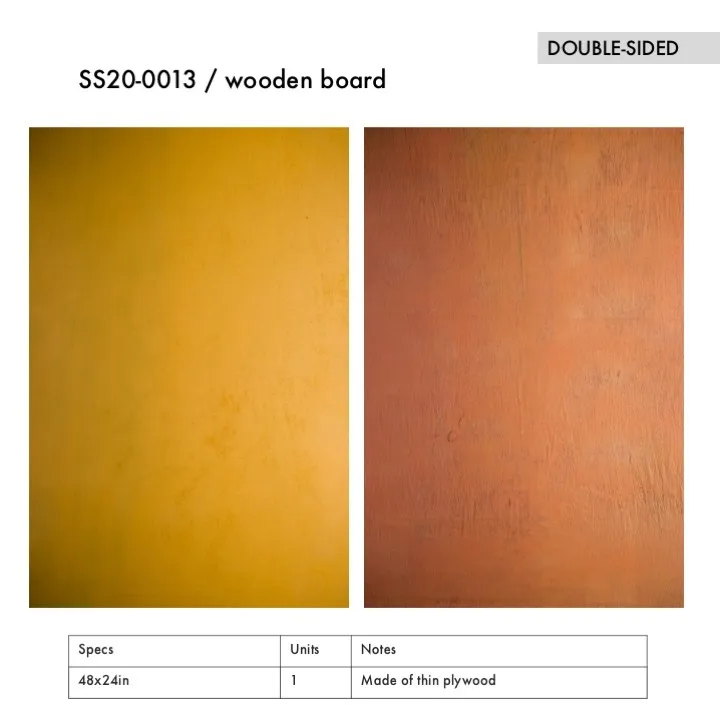SS20-0013 - Orange Wooden Board - 48" 24" (LW)
