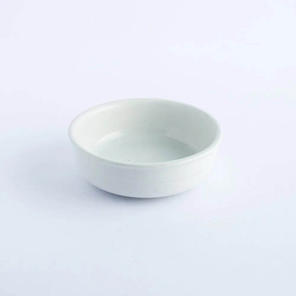 BW20-0185 - White Ceramic Bowl - 5.25" 1.75" (DH)