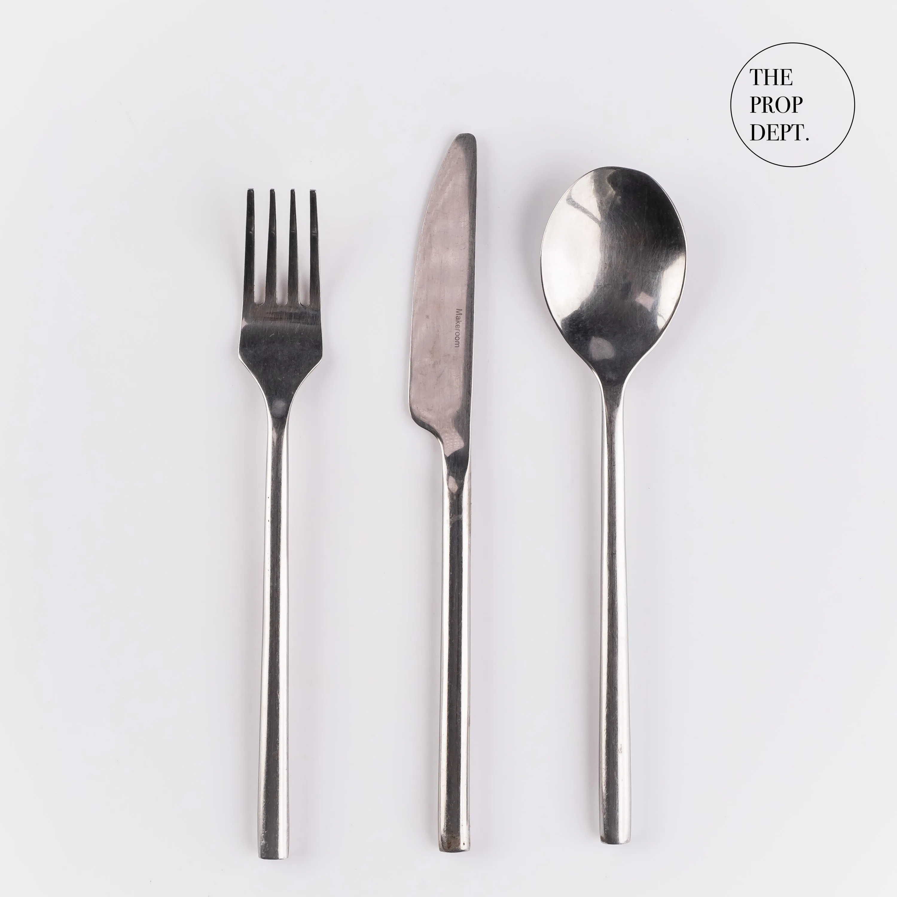 UT23-0359 - Silver Metal Utensil Set - 7.75" (L)