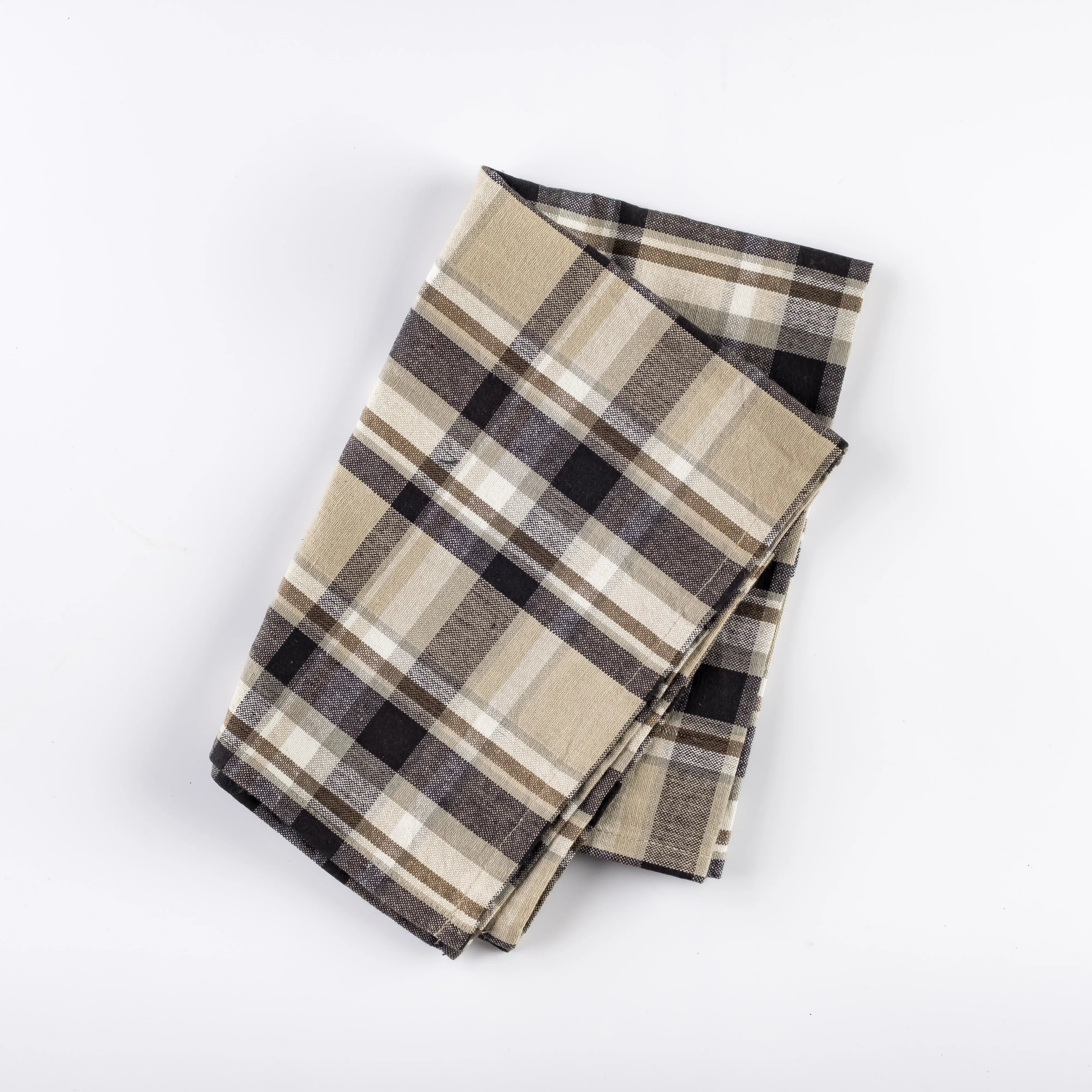 LN21-0157 - Brown Black Fabric Kitchen towel