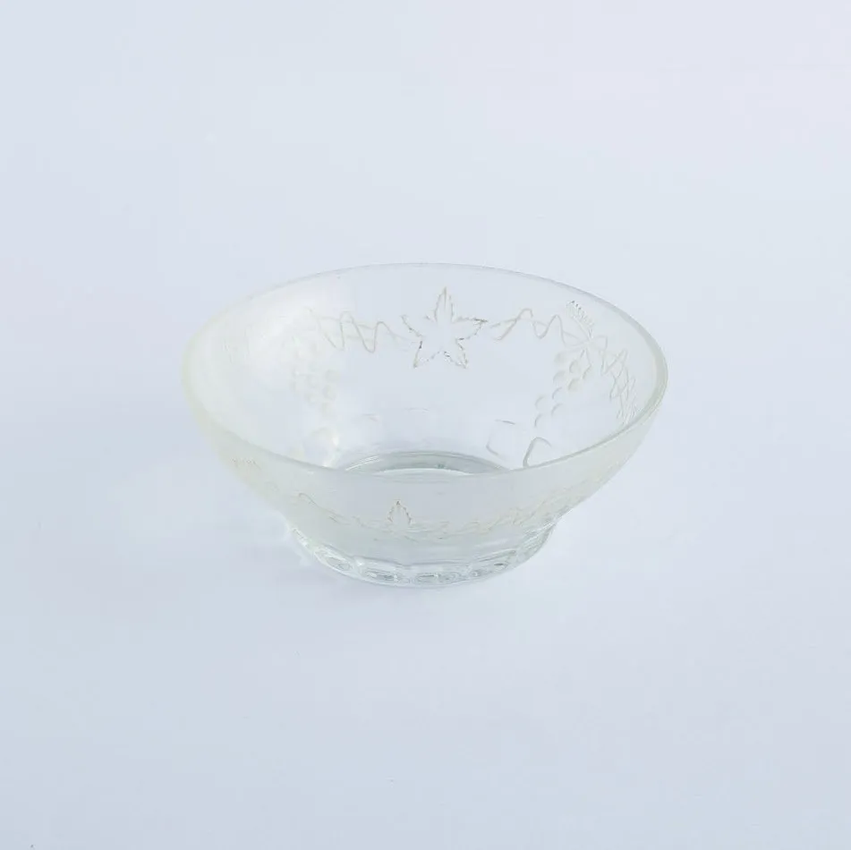 BW20-0011 - Clear Glass Bowl - 5" 2" (DH)