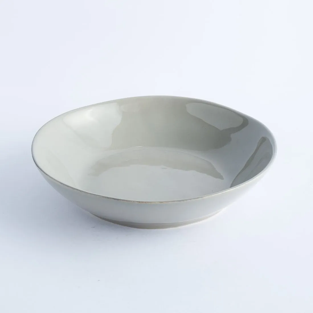 BW20-0293 - Grey Ceramic Ulam Bowl - 9.5" 2" (DH)
