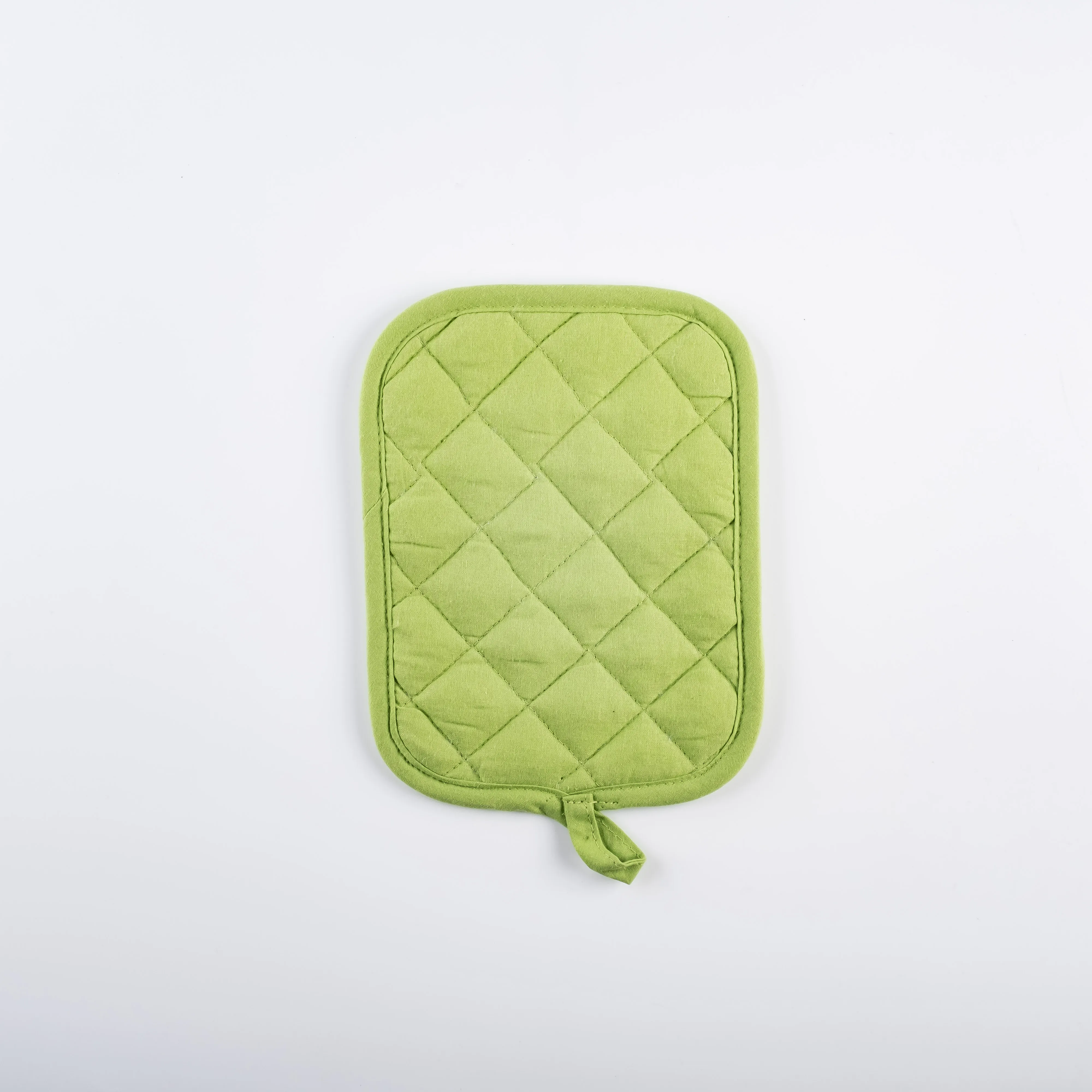 AC21-0017 - Green Fabric Oven mitt - 8.75" 6.75" (LW)