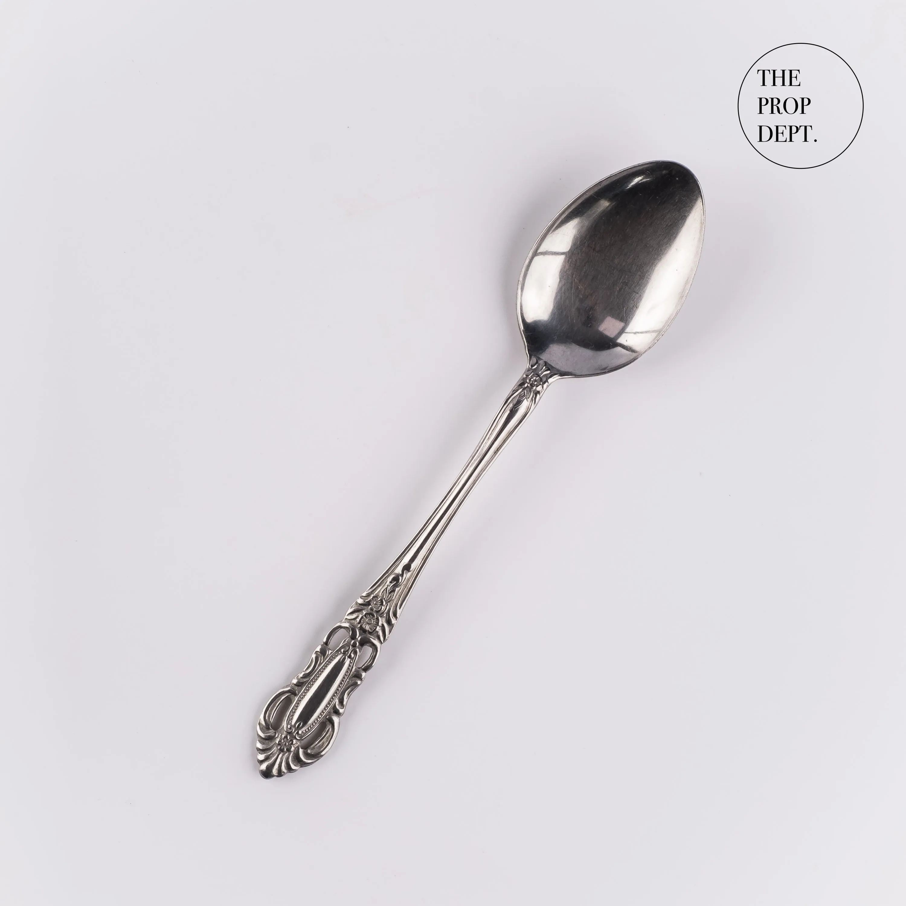 UT23-0447 - Silver Metal Spoon - 7.5" (L)