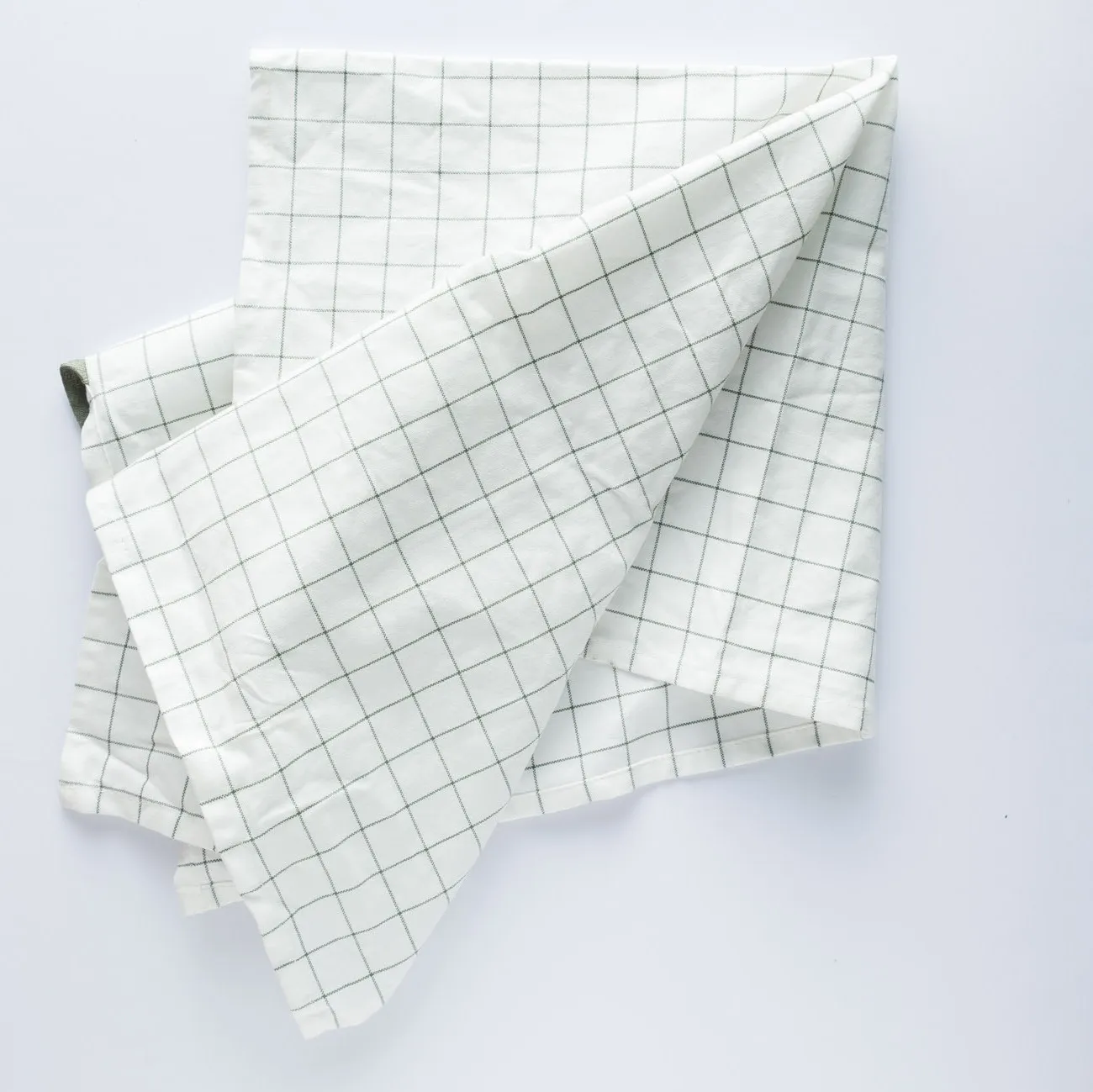 LN20-0036 - White Green Fabric Kitchen towel