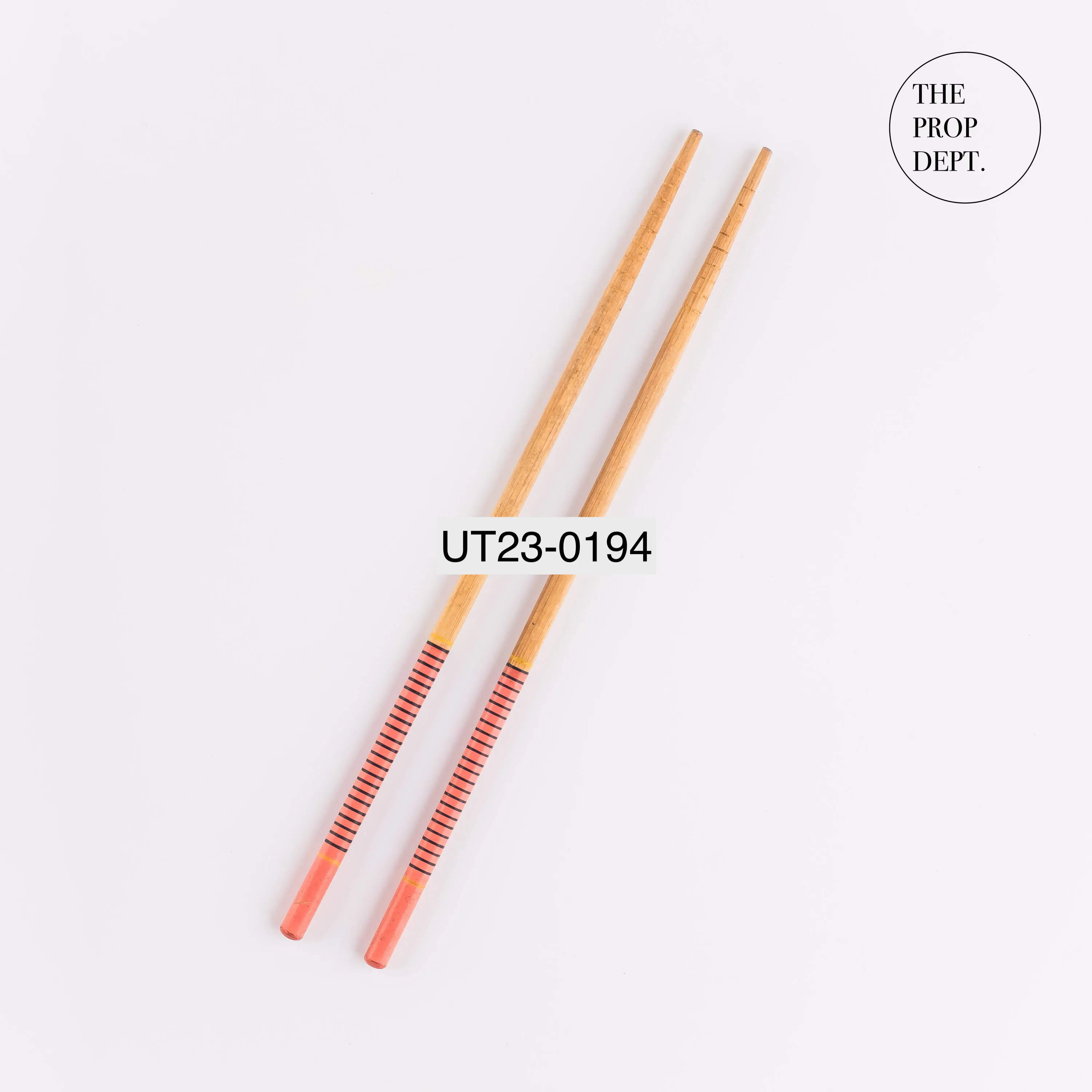 UT23-0194 - Pink Brown Wood Chopsticks - 8.25" (L)