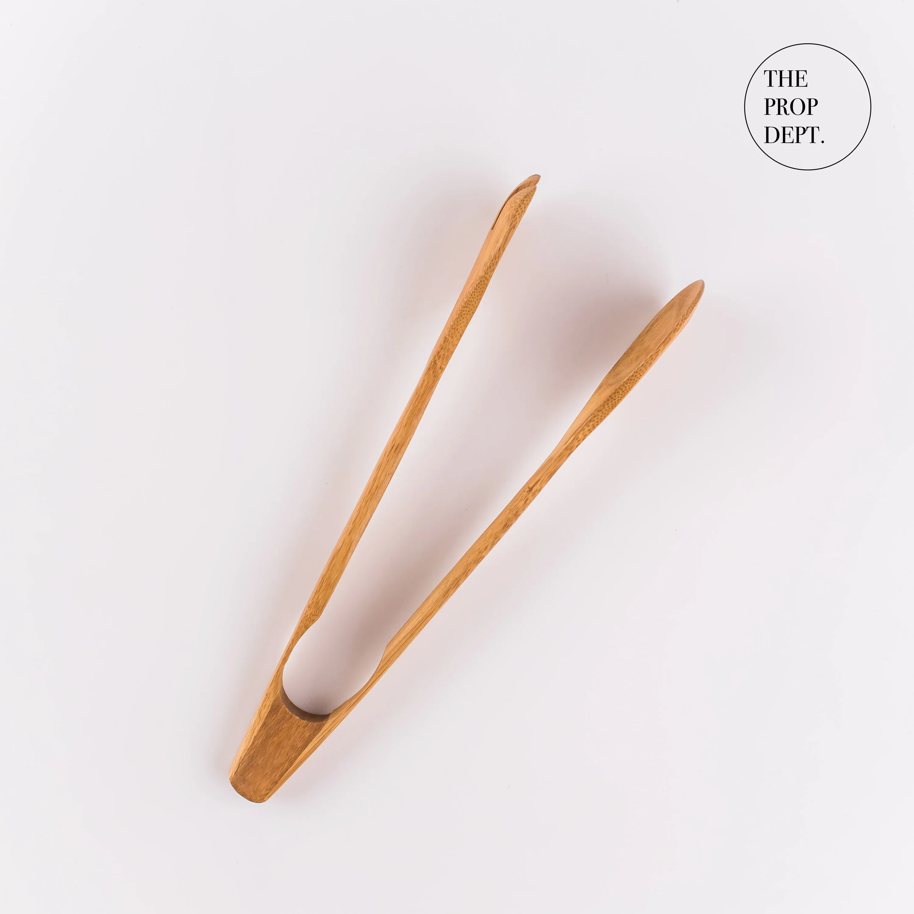 UT23-0214 - Brown Wood Tongs - 12" (L)