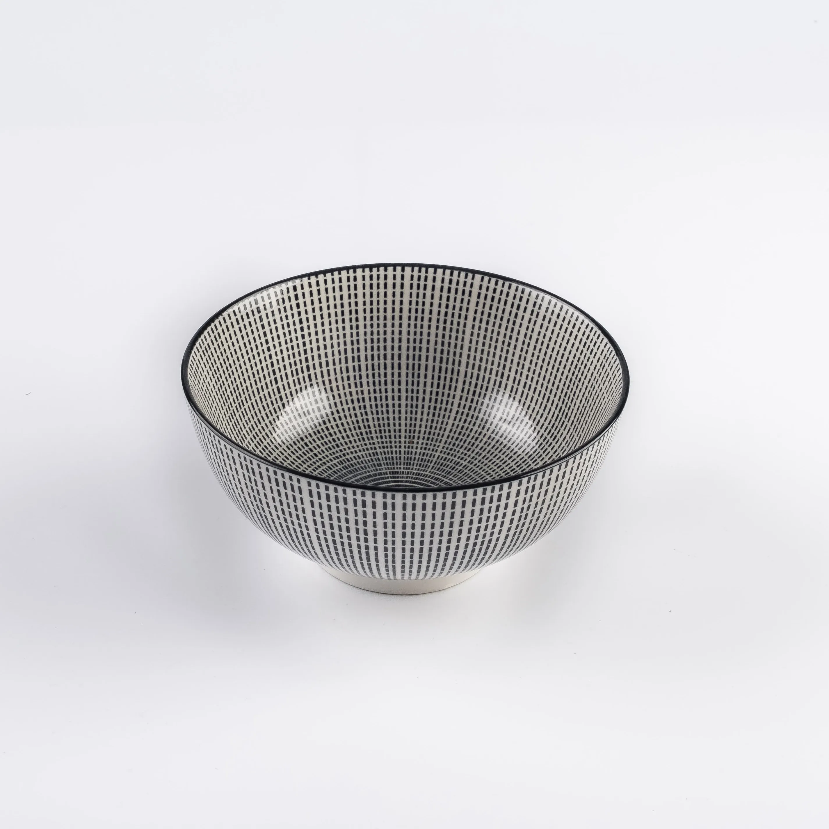 BW21-0381 - Blue Beige Ceramic Bowl - 6.25" 3" (DH)