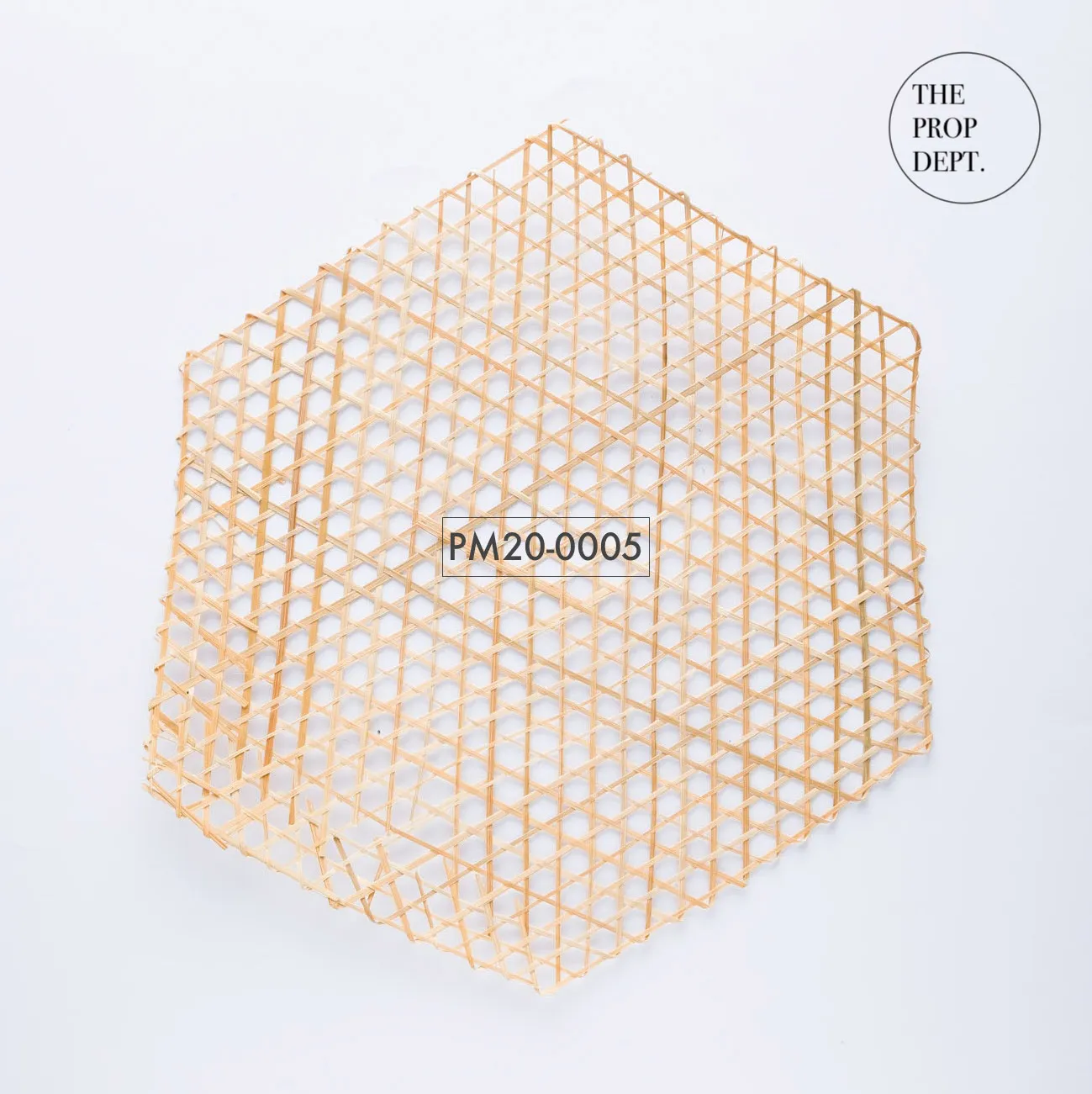 PM20-0005 - Brown Beige Fiber Placemat - 13.5" 11.5" (LW)