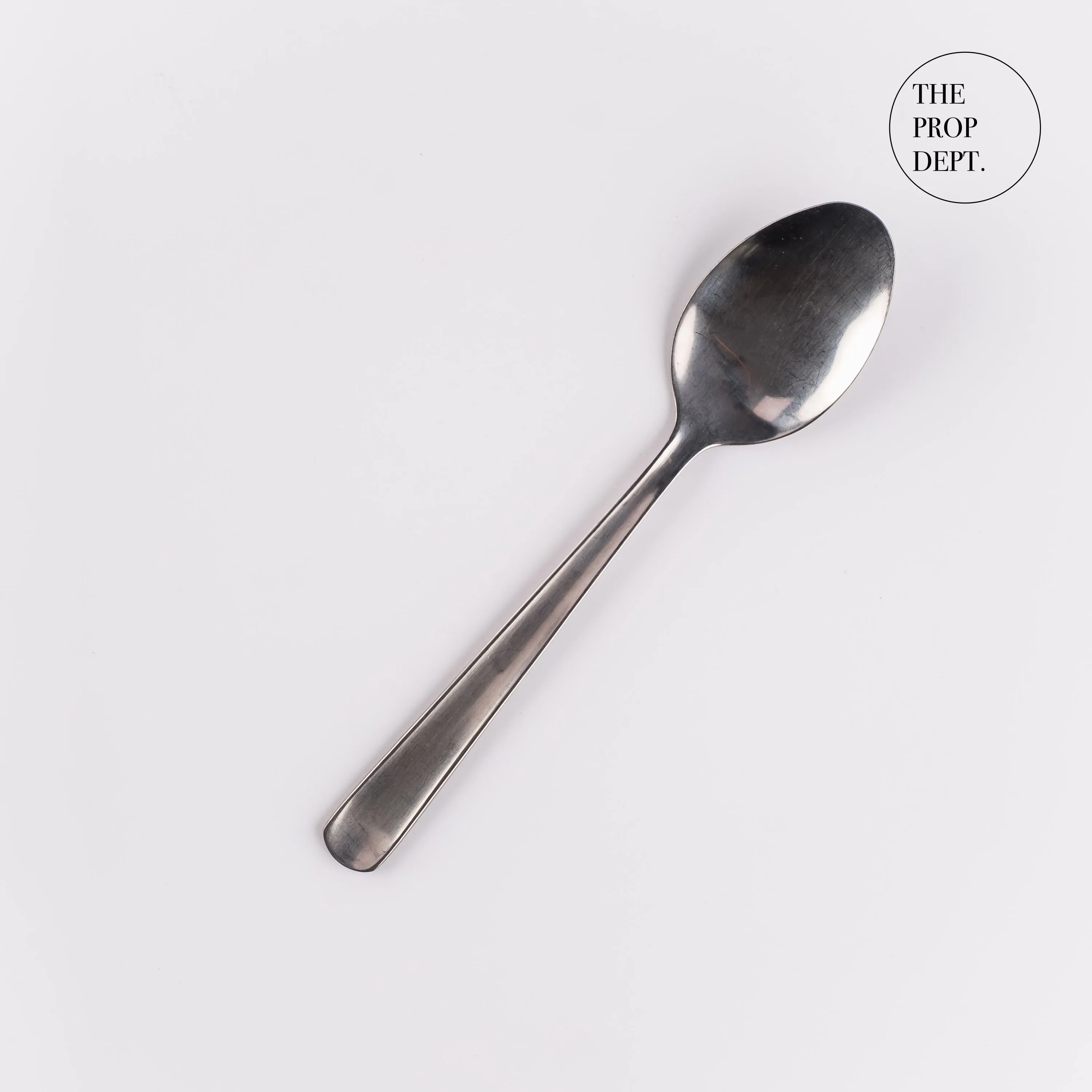 UT23-0450 - Silver Metal Spoon - 5.25" (L)