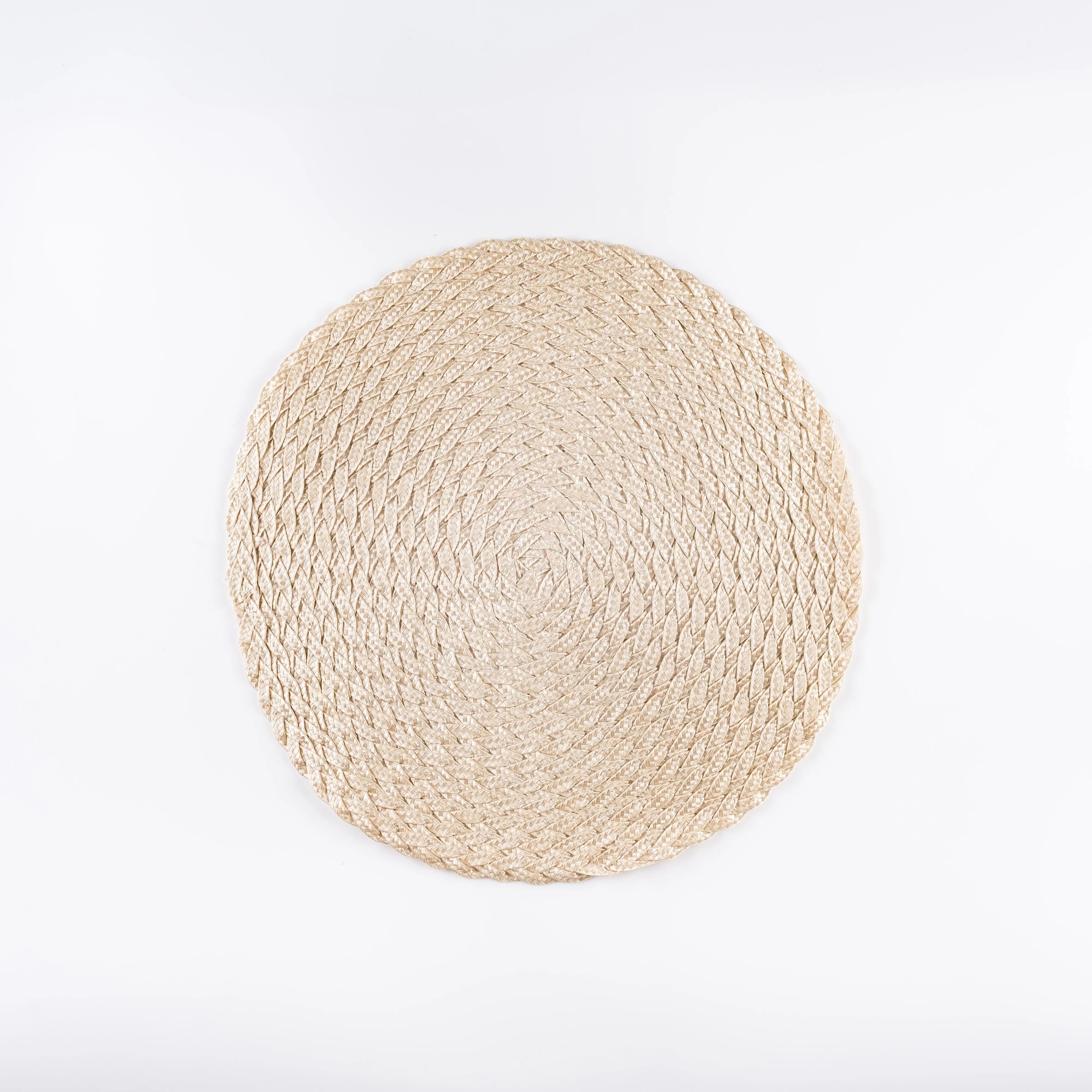 PM21-0051 - Cream Beige Fiber Placemat - 14.5" (D)