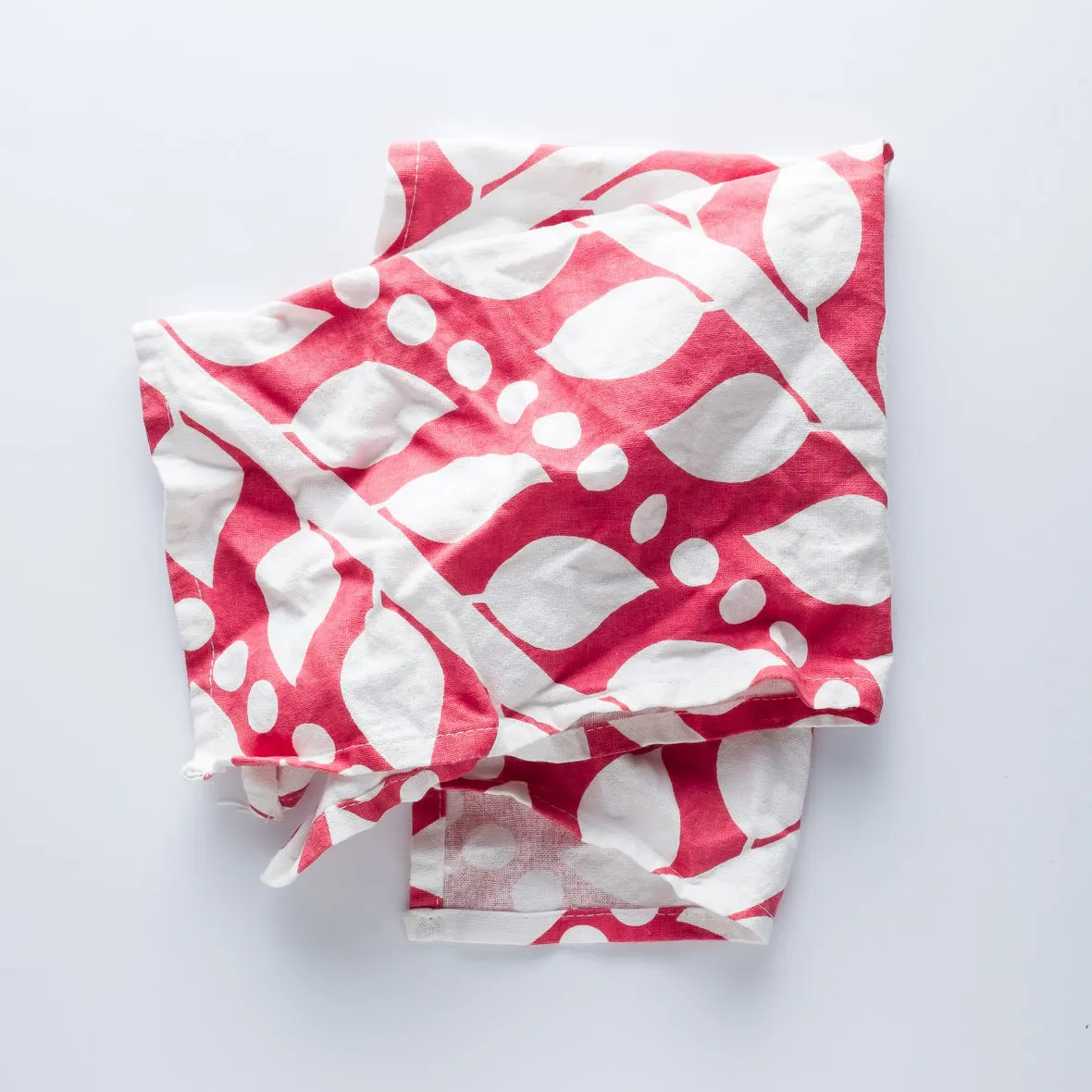 LN20-0090 - Red White Fabric Kitchen towel
