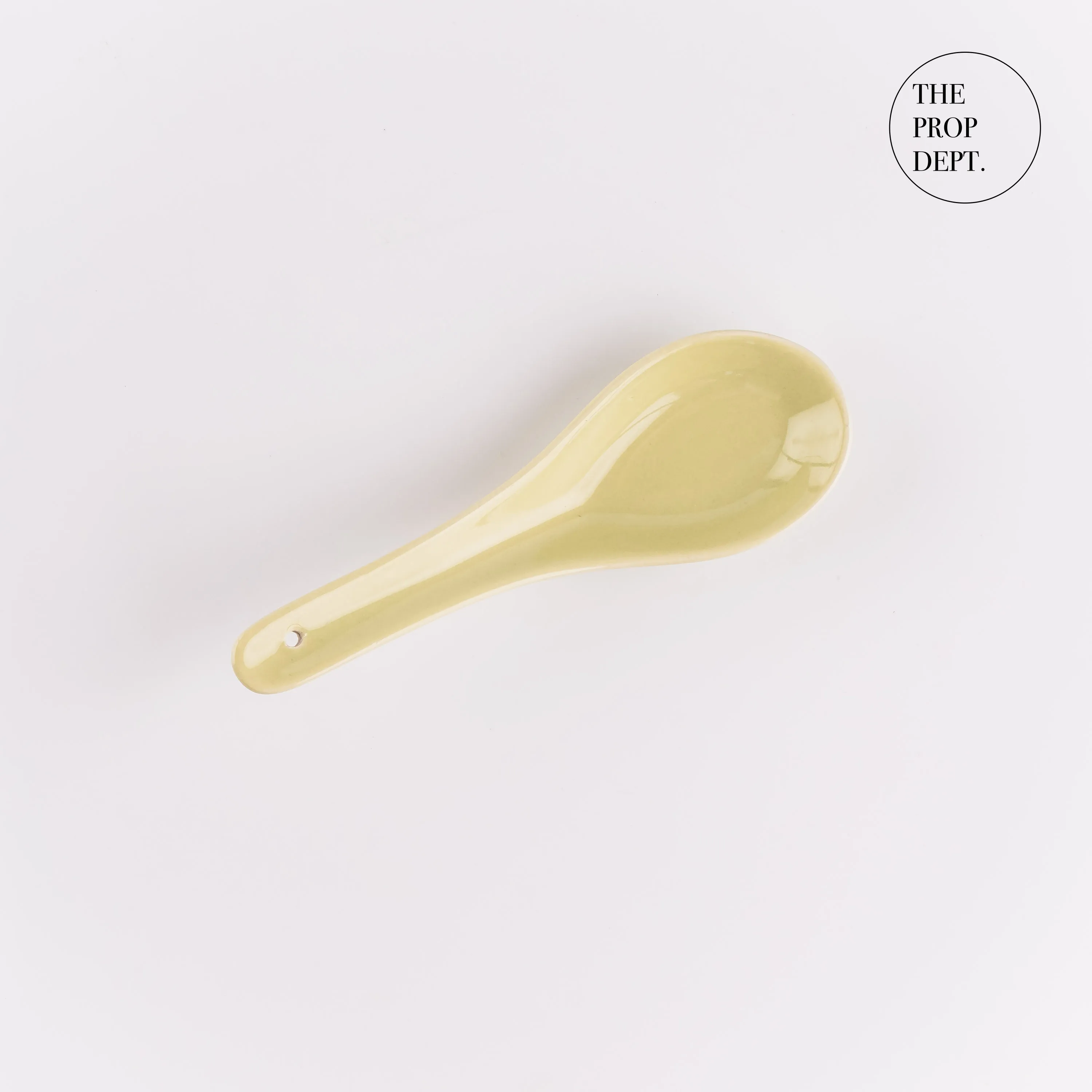 UT23-0411 - Green Ceramic Spoon - 5" (L)