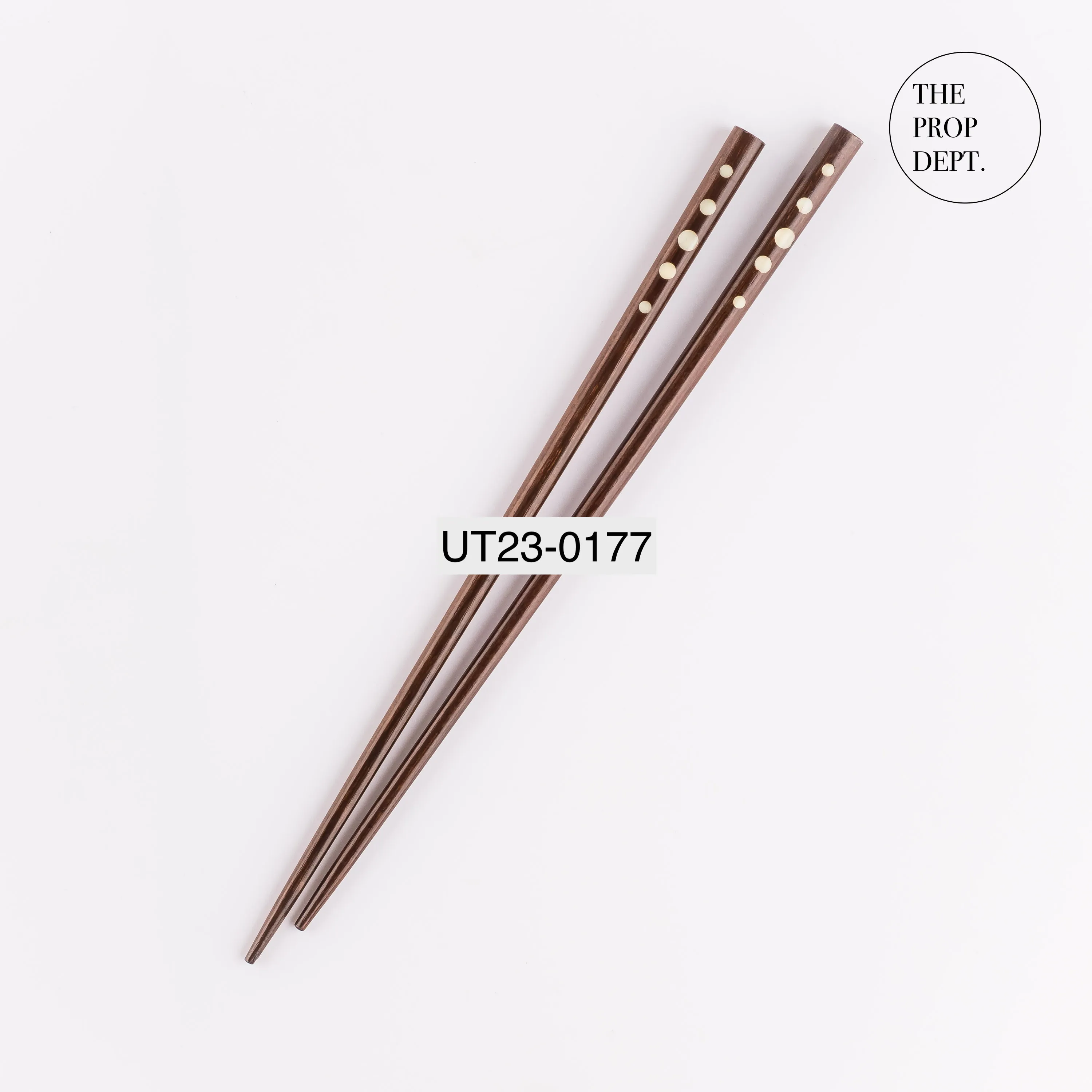 UT23-0177 - Brown Wood Chopsticks - 9.5" (L)