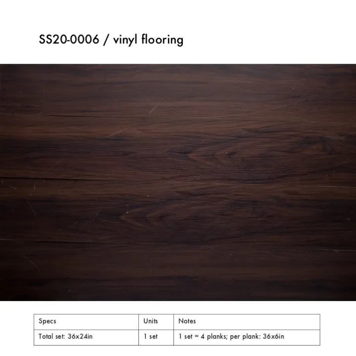 SS20-0006 - Brown Vinyl Flooring - 36" 24" (LW)