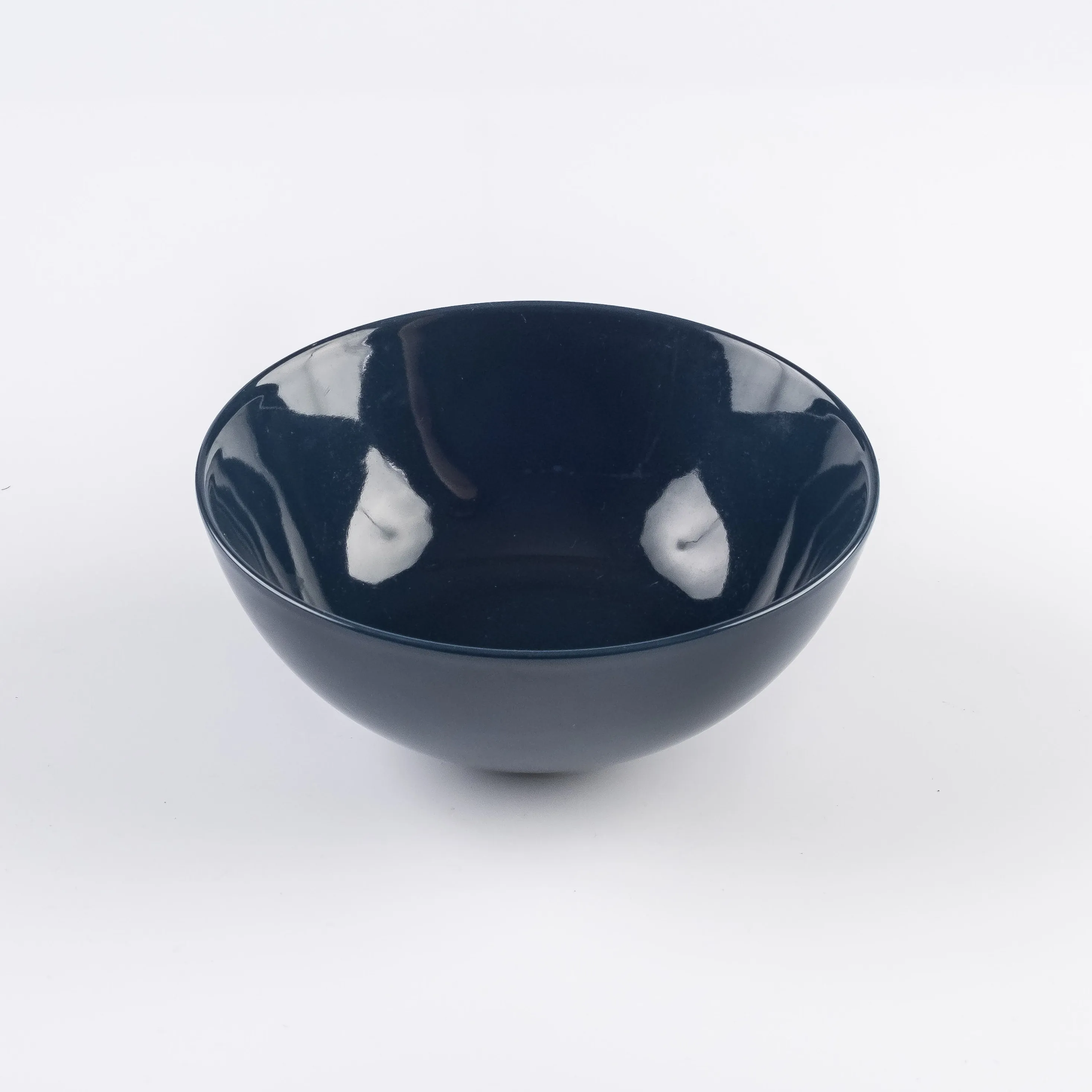 BW21-0386 - Blue Ceramic Bowl - 6.5" 2.75" (DH)