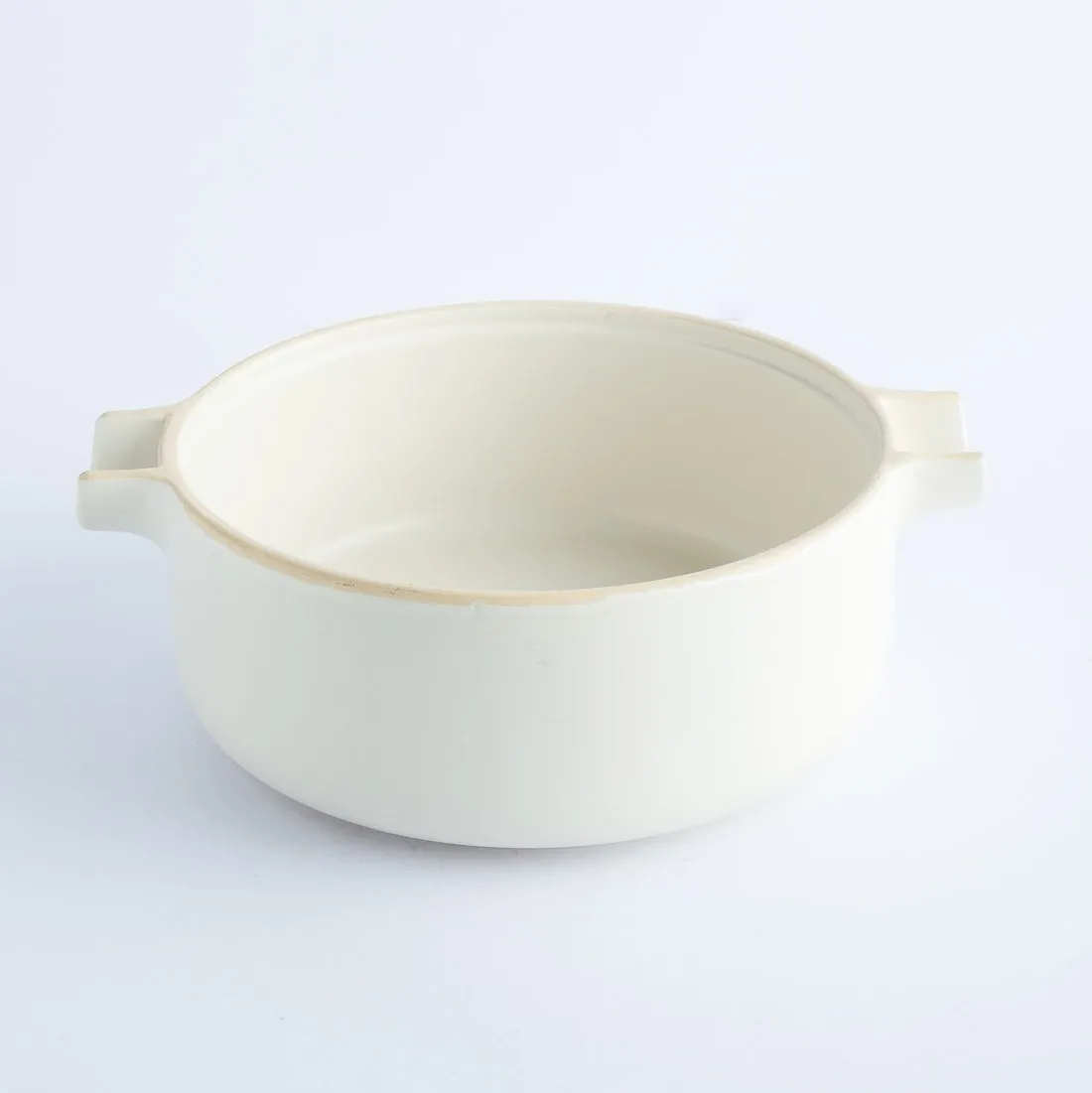 BW20-0292 - White Ceramic Ulam Bowl - 7.75" 3.25" (DH)