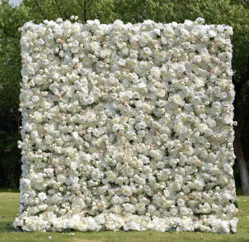 Luxury White Flower Wall (8x8)