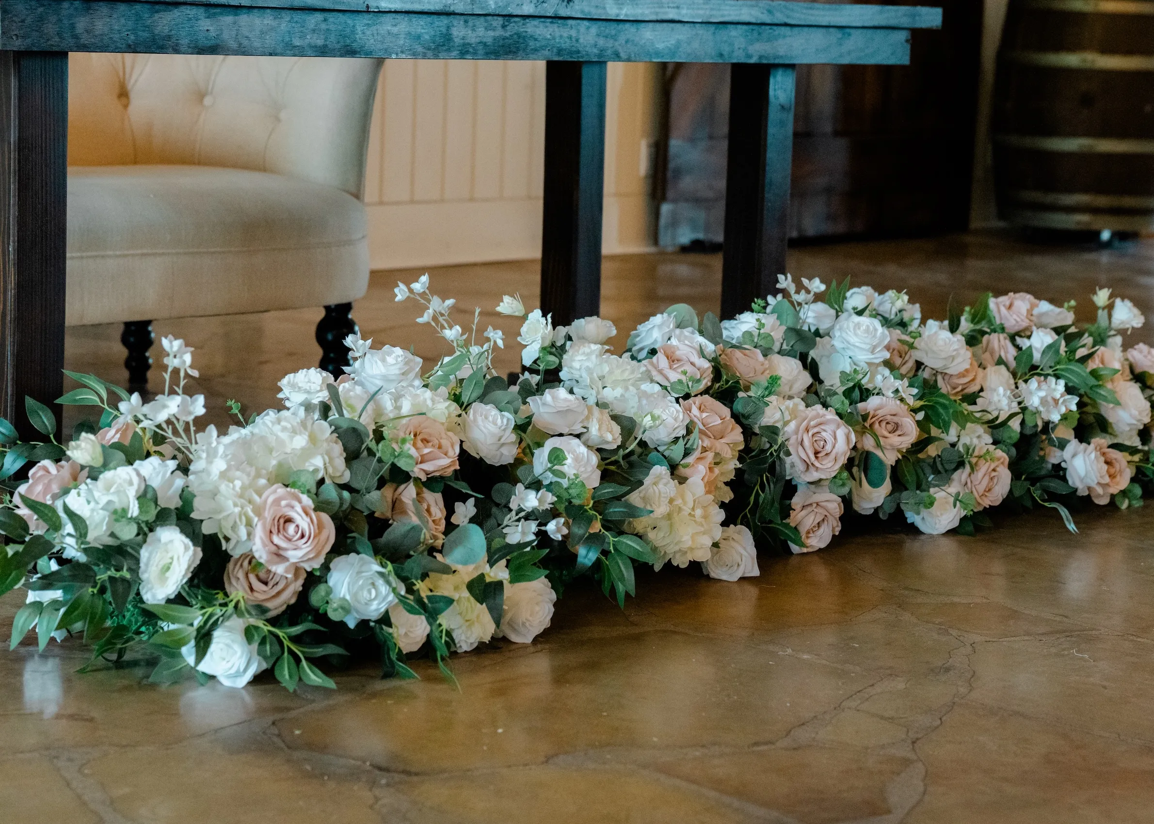 Champagne Flower Row